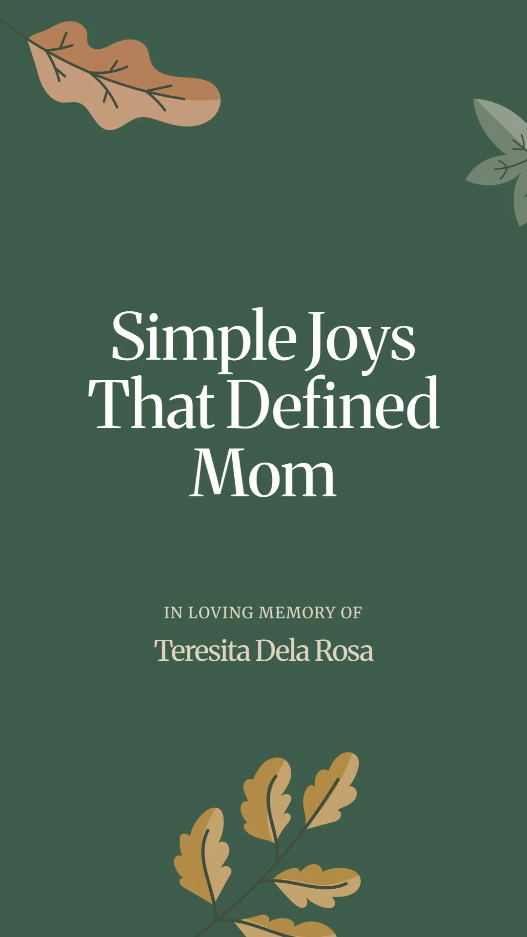 Simple Joys That Defined Mom