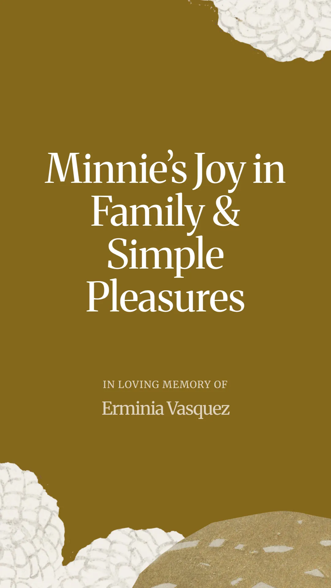 Minnie’s Joy in Family and Simple Pleasures
