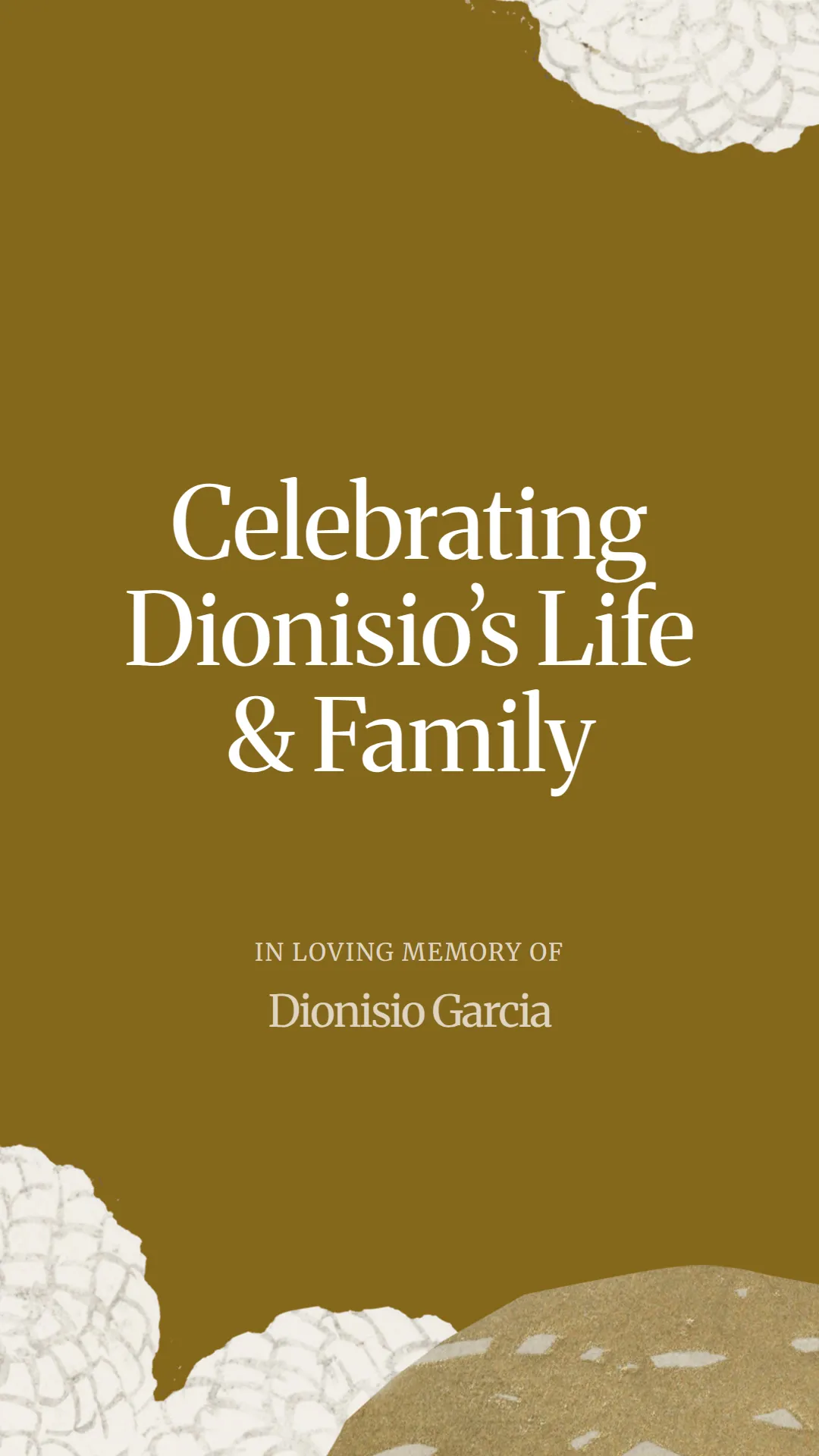 Celebrating Dionisio’s Life and Family