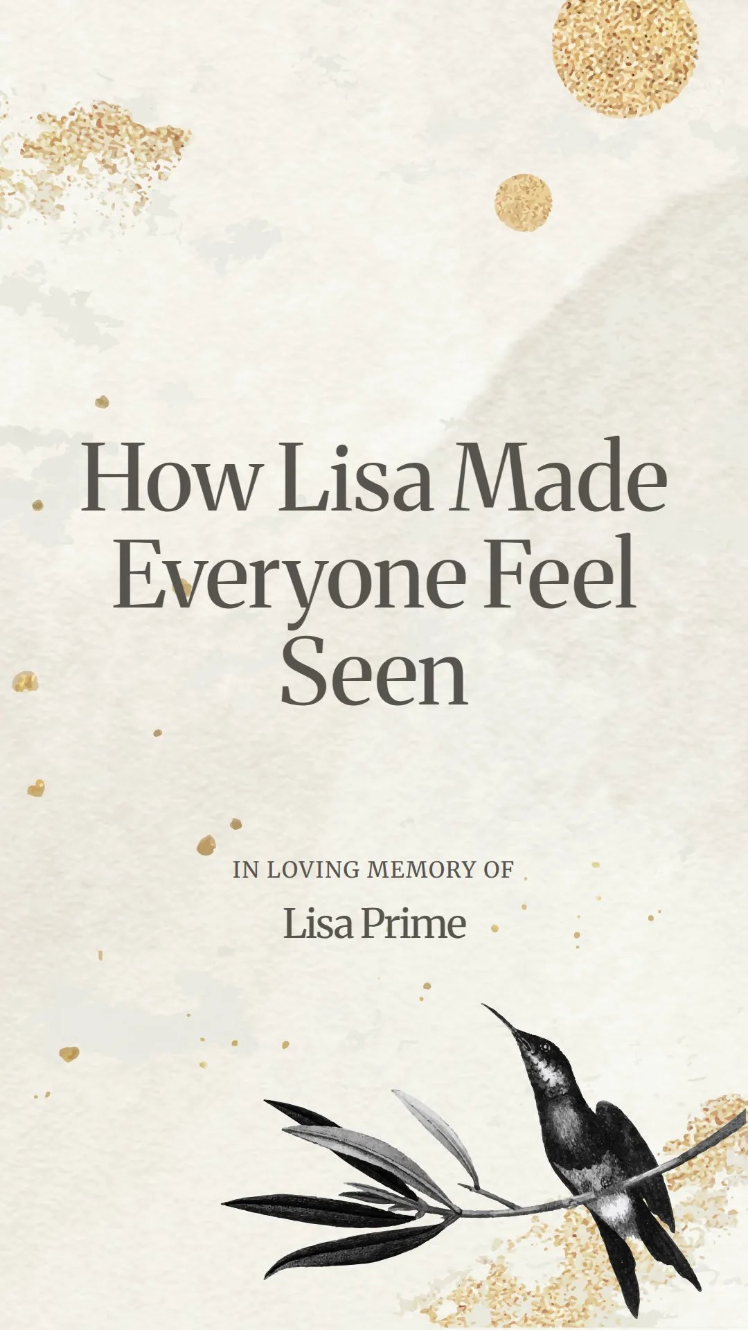 How Lisa Made Everyone Feel Seen