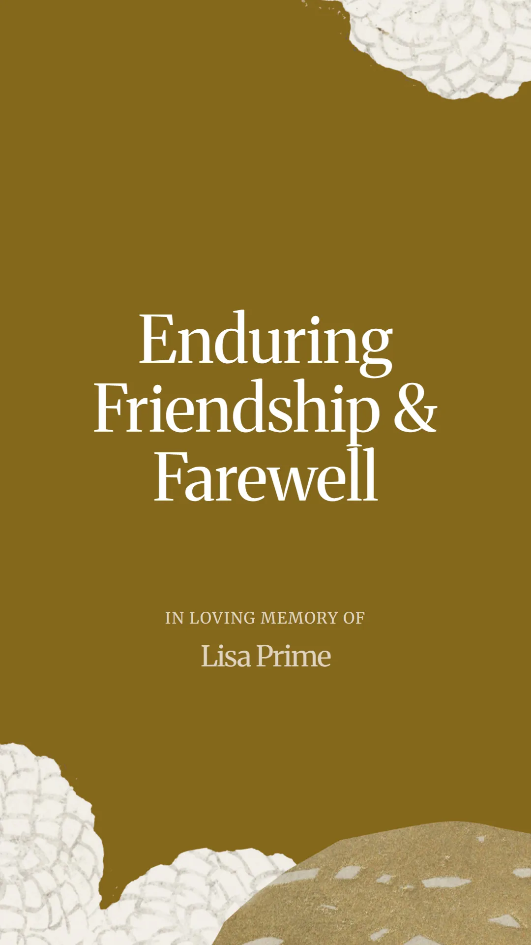 Enduring Friendship and Farewell
