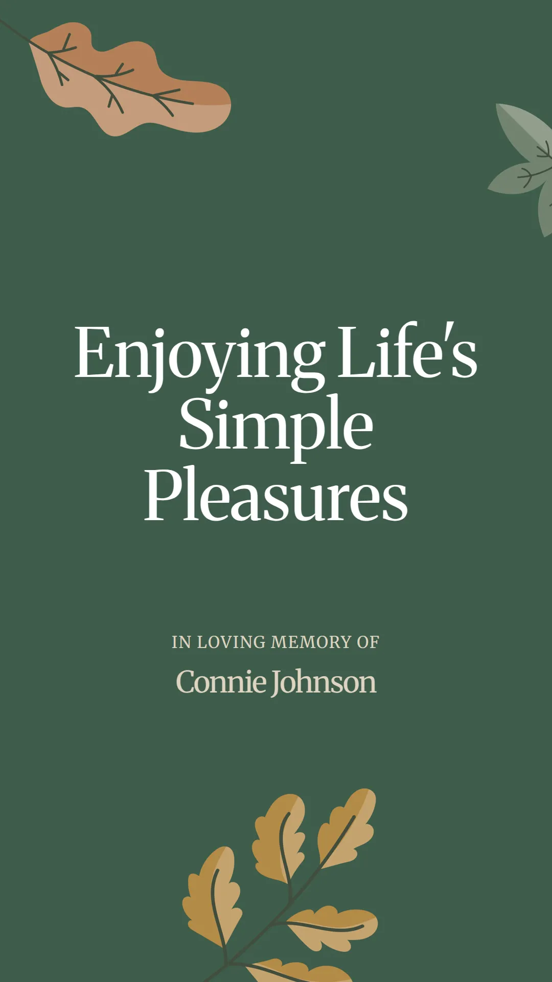 Enjoying Life's Simple Pleasures