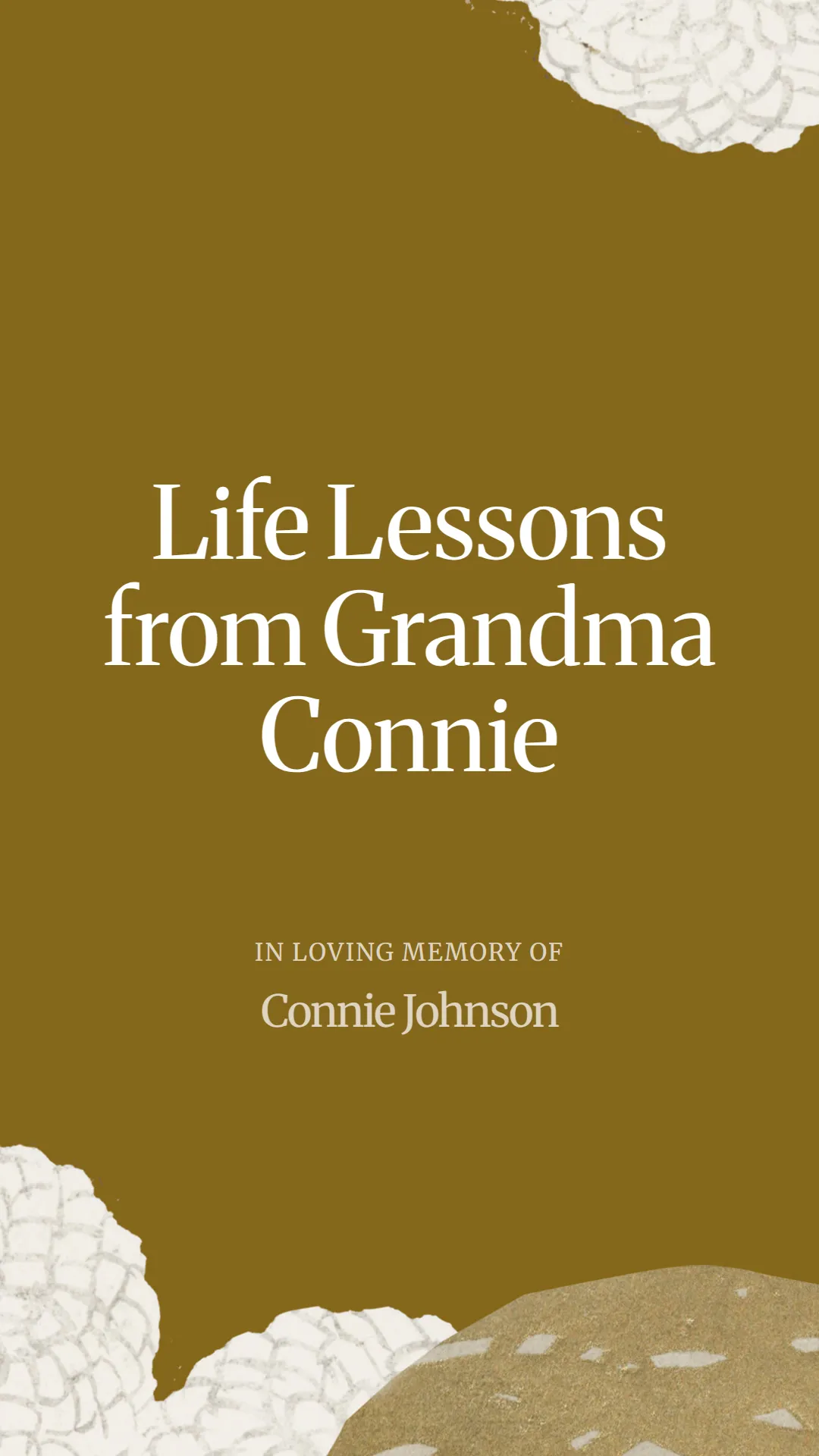Life Lessons from Grandma Connie