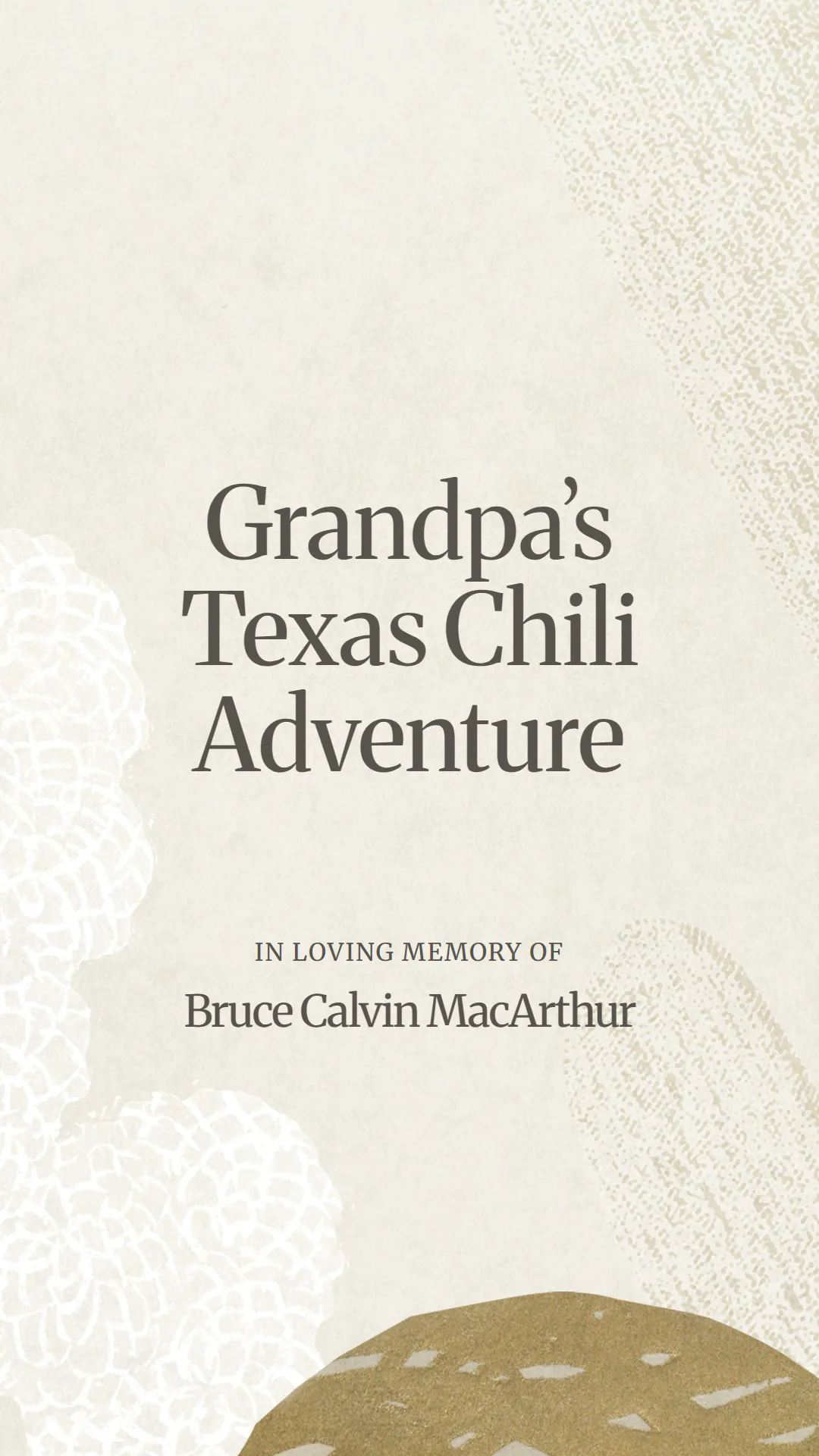 Grandpa’s Texas Chili Adventure