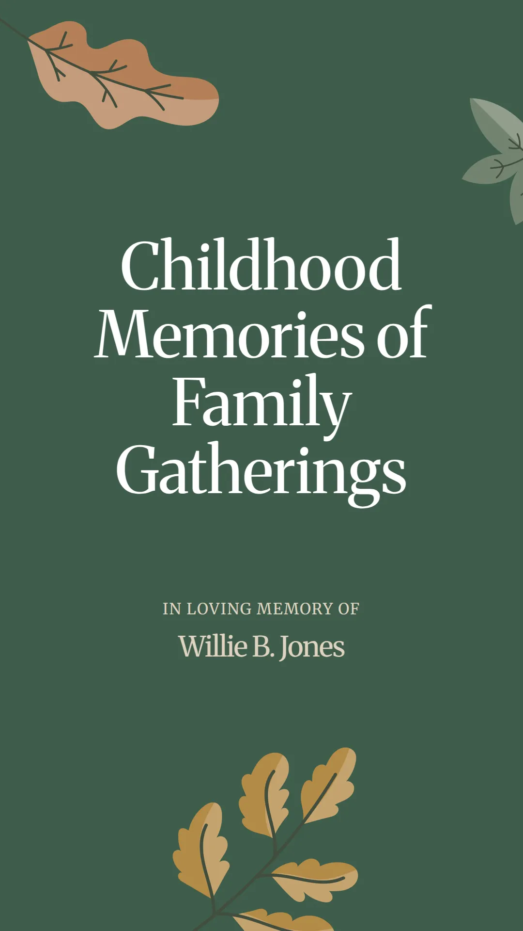 Childhood Memories of Family Gatherings