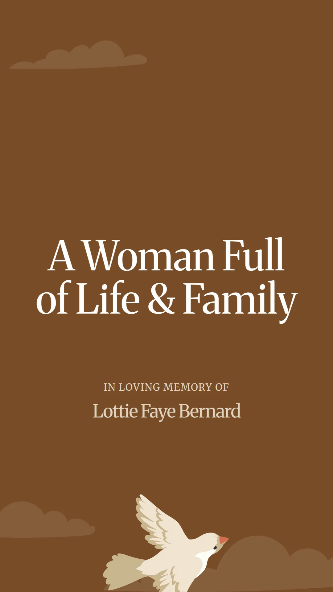 A Woman Full of Life and Family