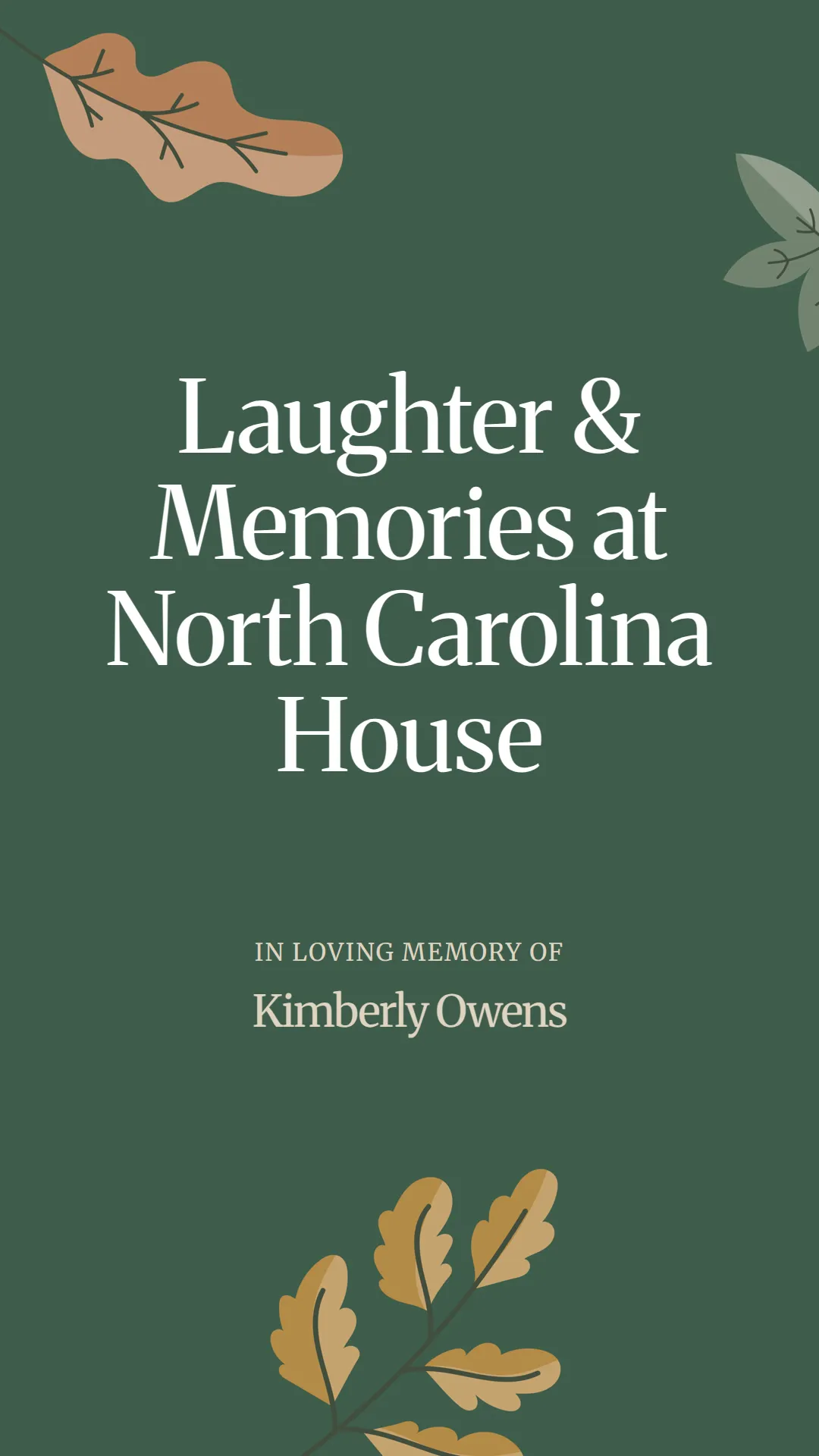 Laughter and Memories at North Carolina House