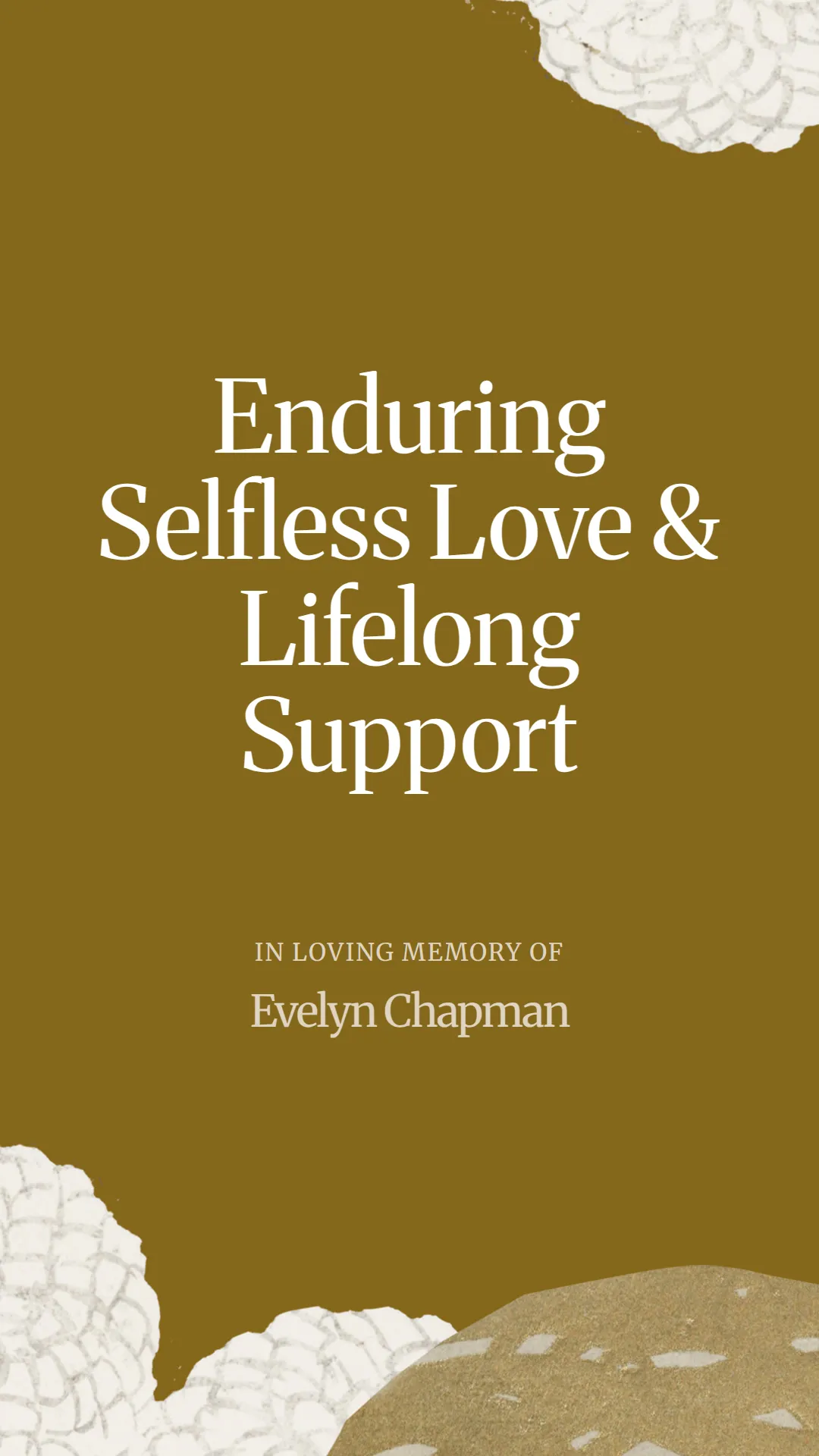 Enduring Selfless Love and Lifelong Support