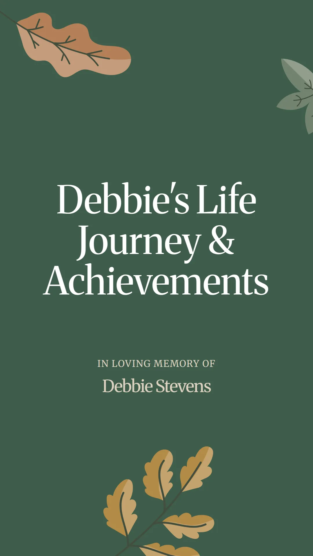Debbie's Life Journey and Achievements