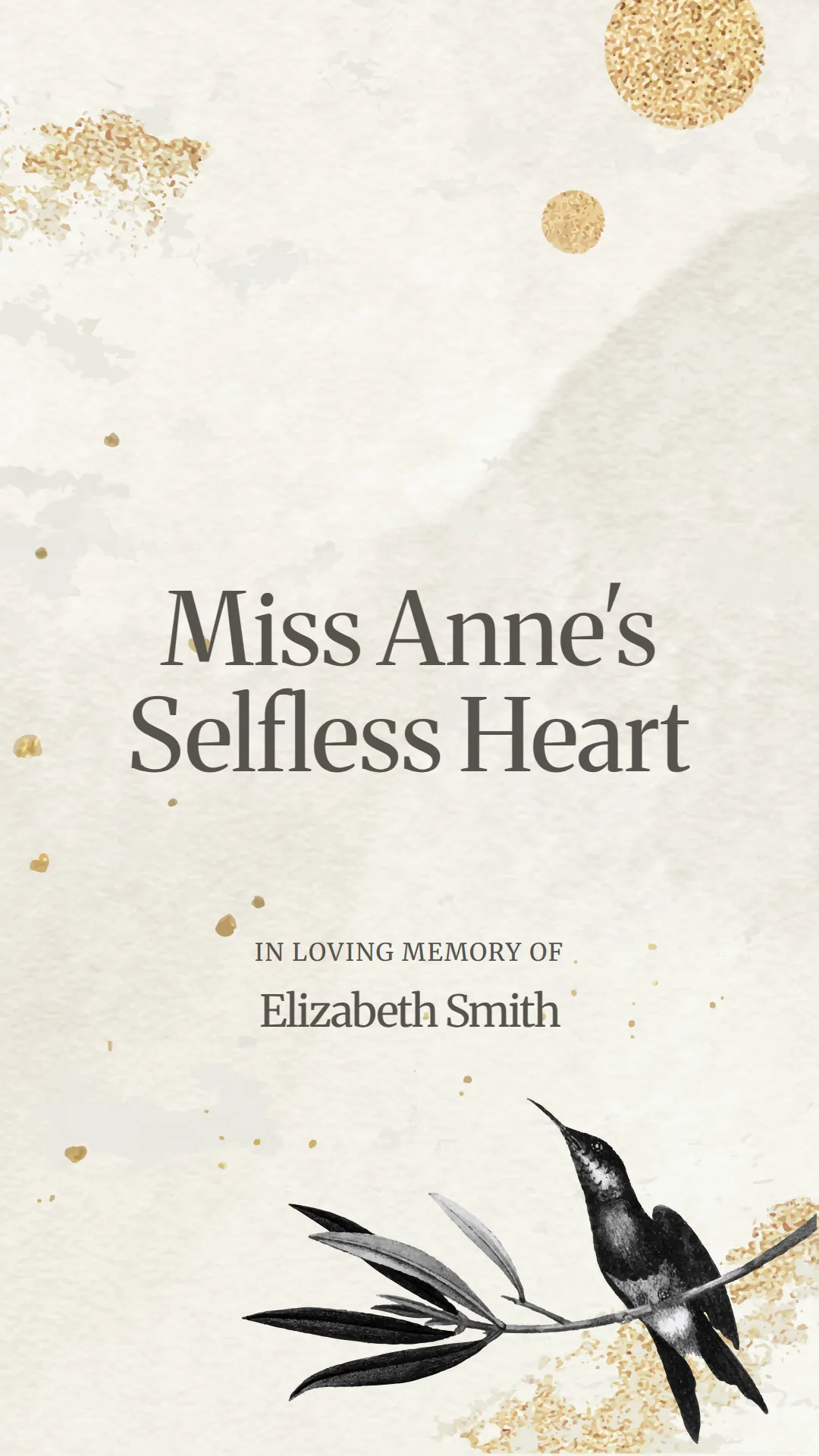 Miss Anne's Selfless Heart