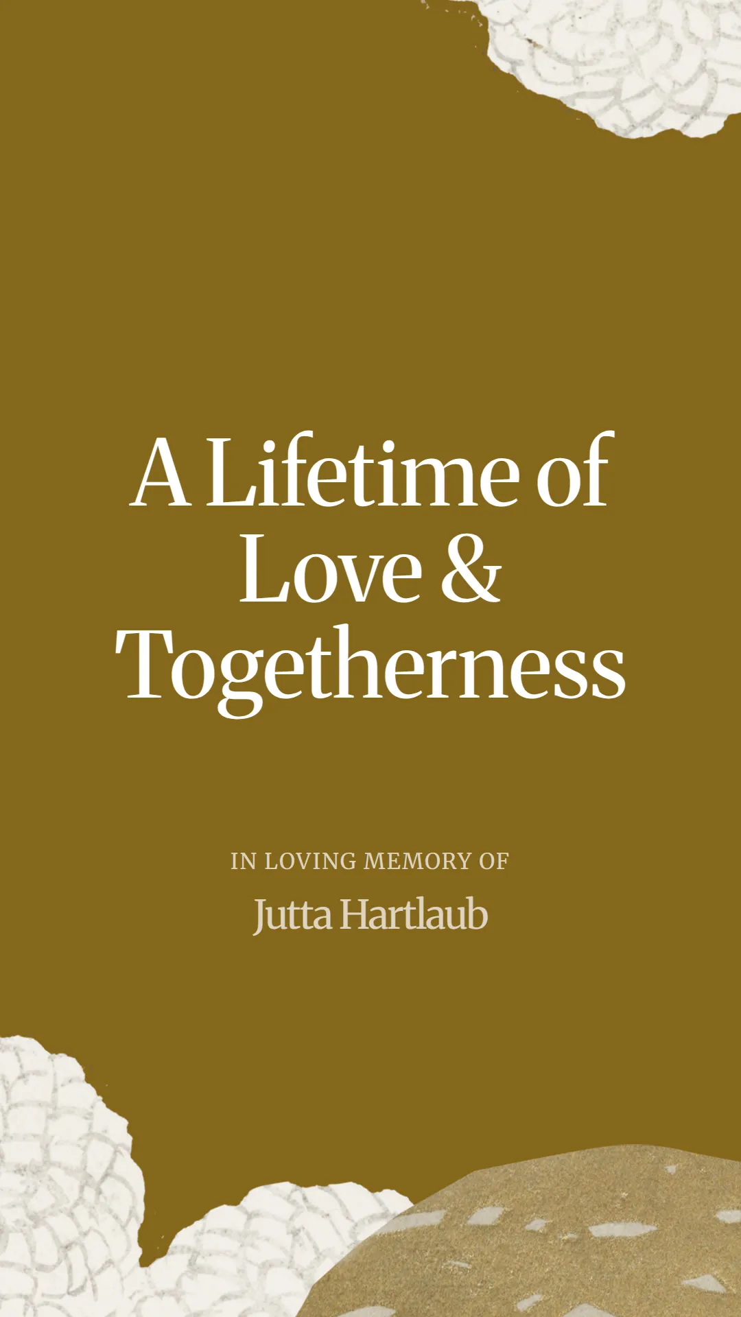 A Lifetime of Love and Togetherness