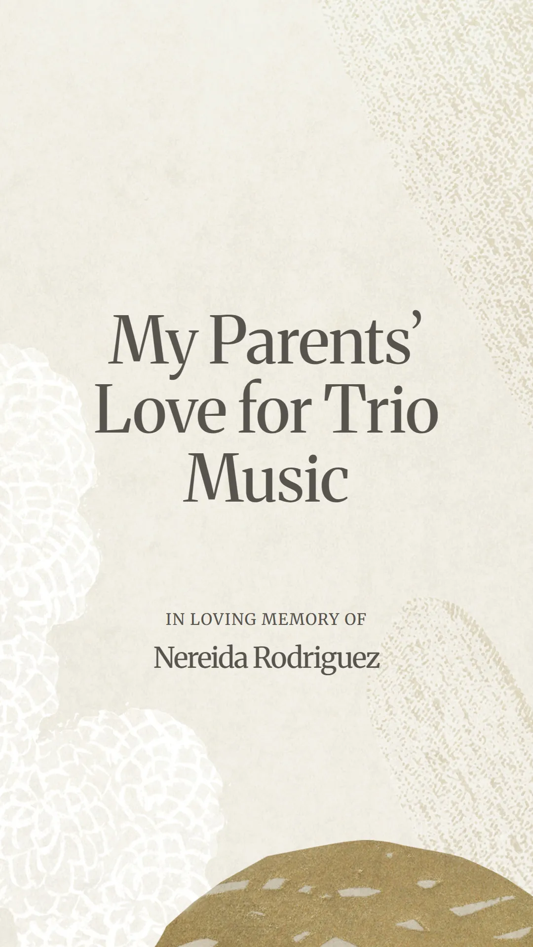 My Parents’ Love for Trio Music