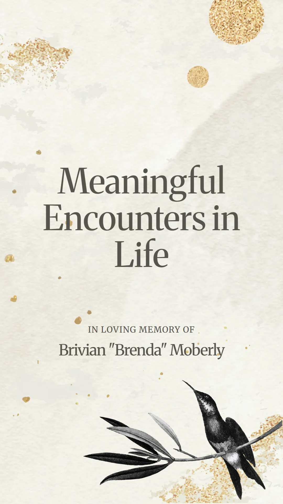 Meaningful Encounters in Life