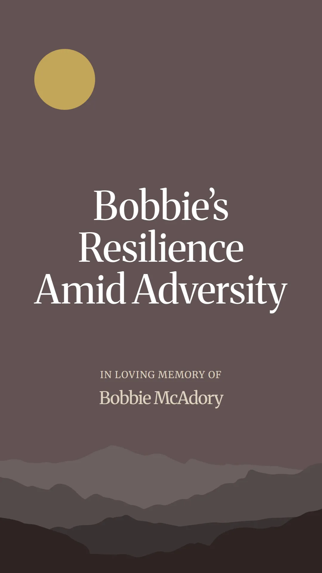 Bobbie’s Resilience Amid Adversity