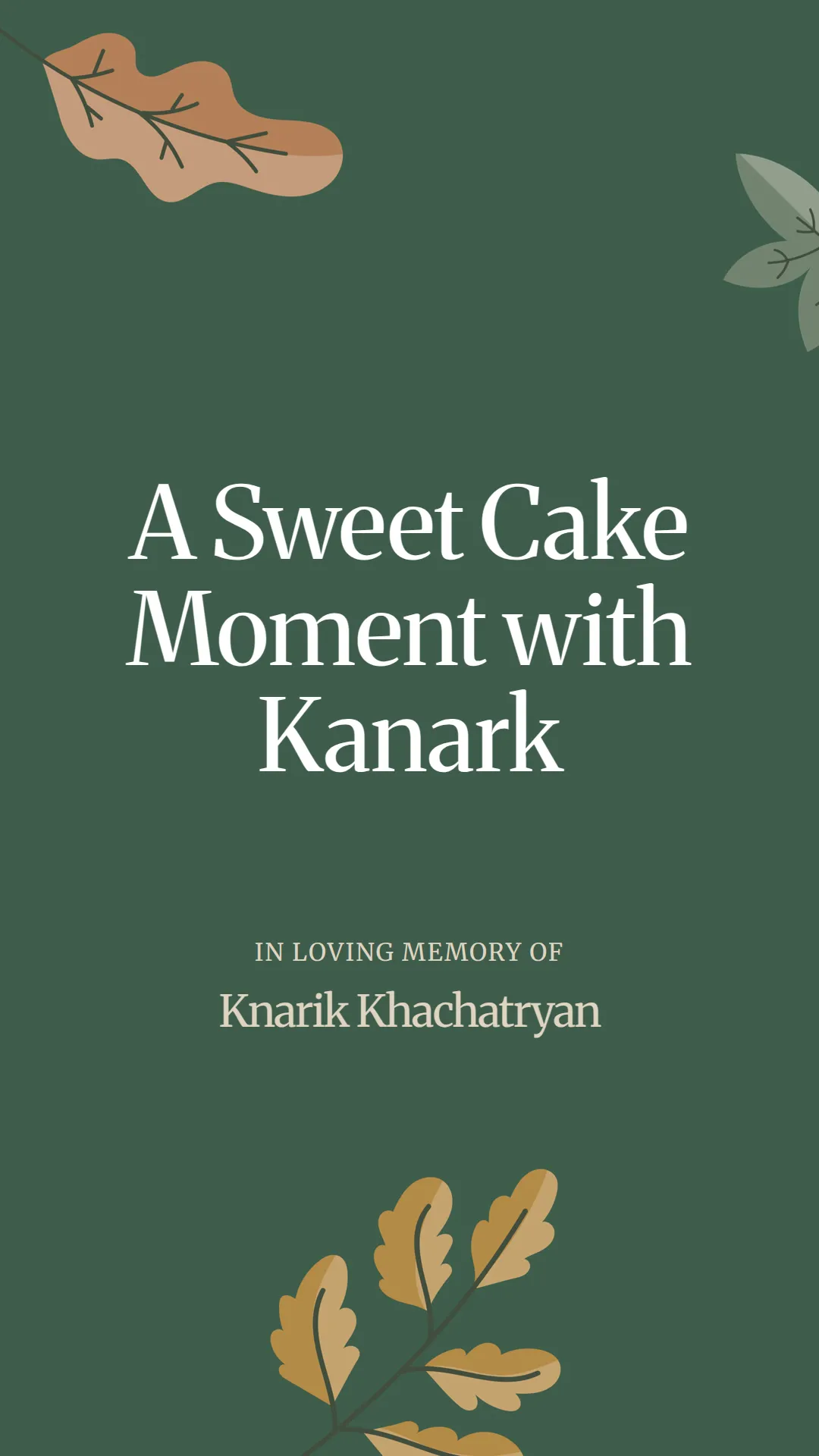 A Sweet Cake Moment with Kanark