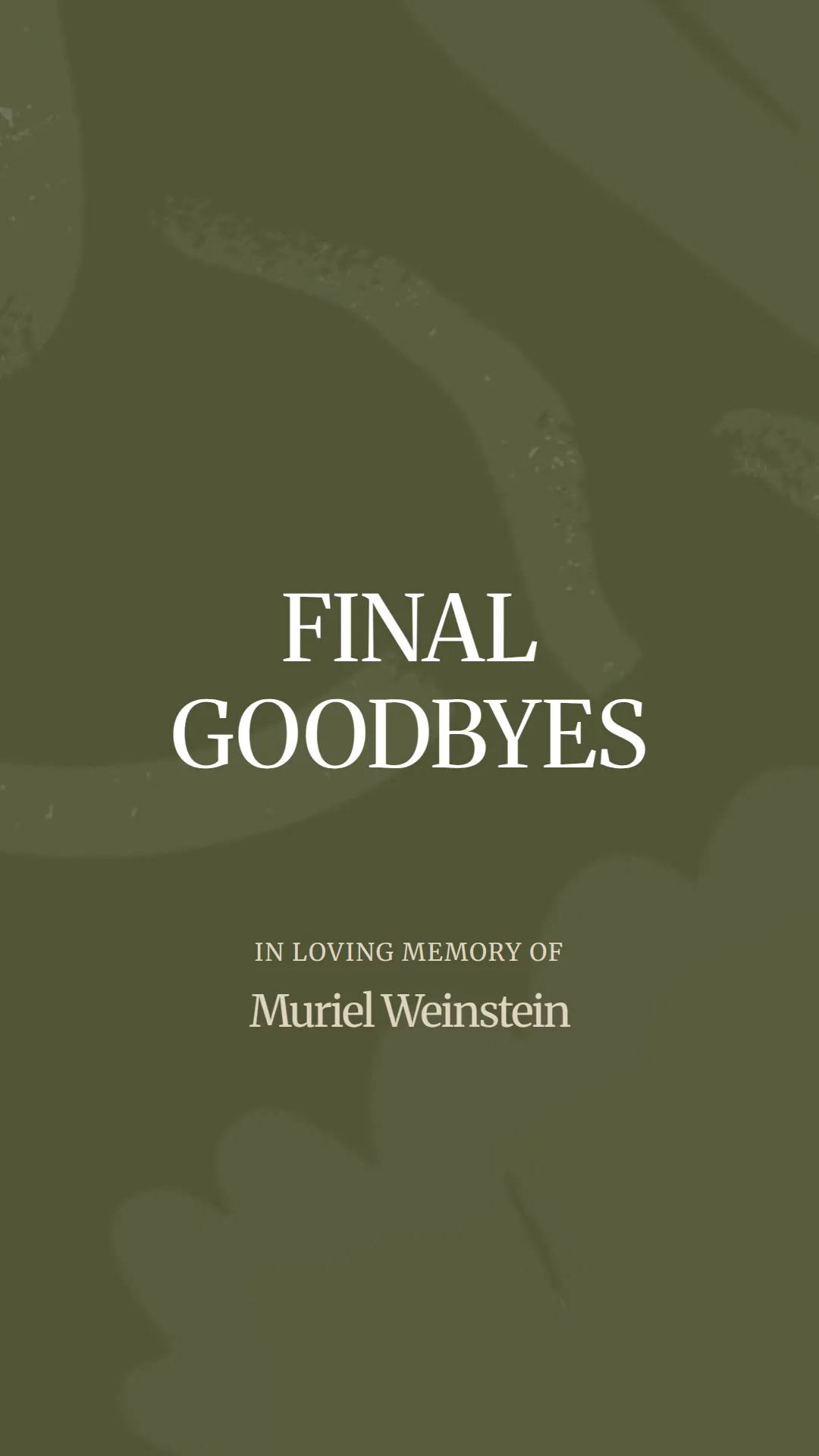 A Heartfelt Farewell to Muriel Weinstein