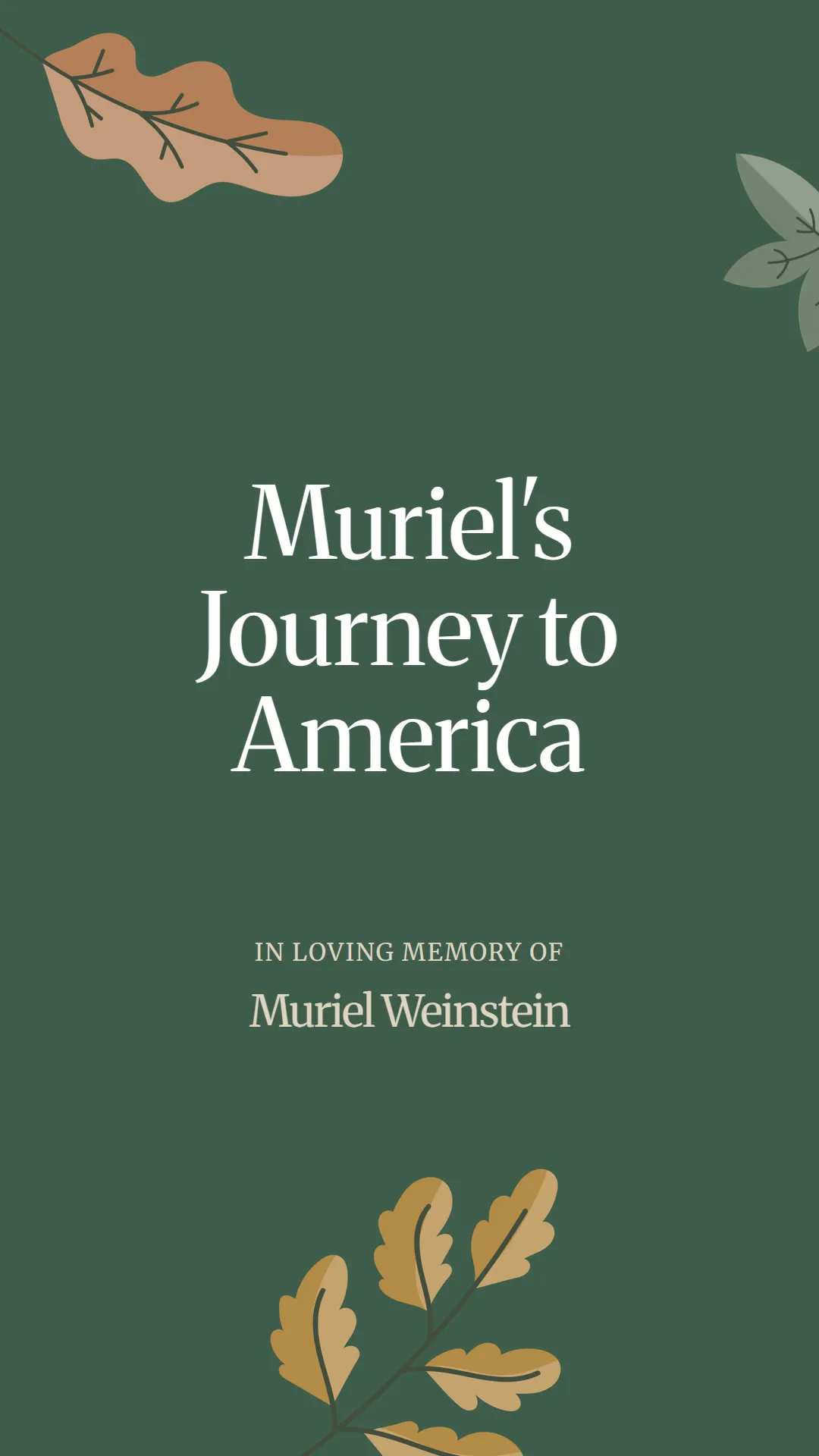Muriel's Journey to America