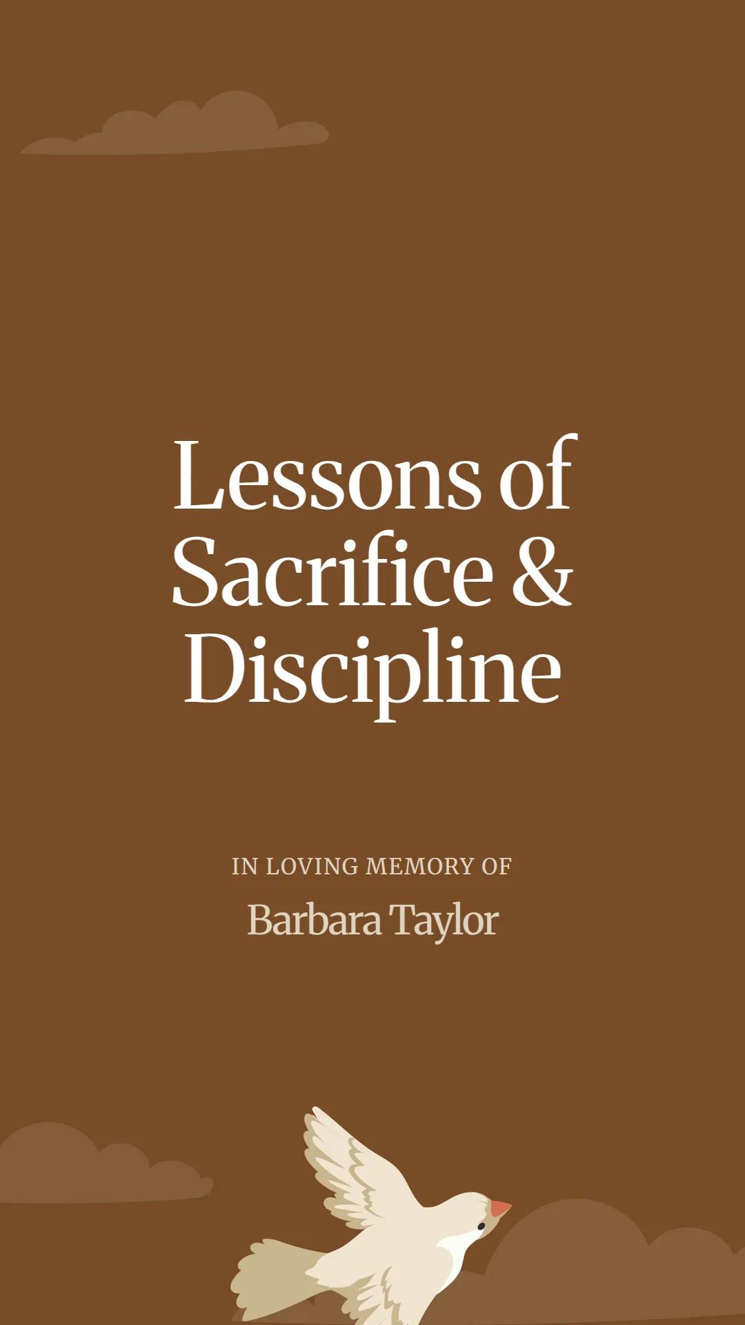 Lessons of Sacrifice and Discipline
