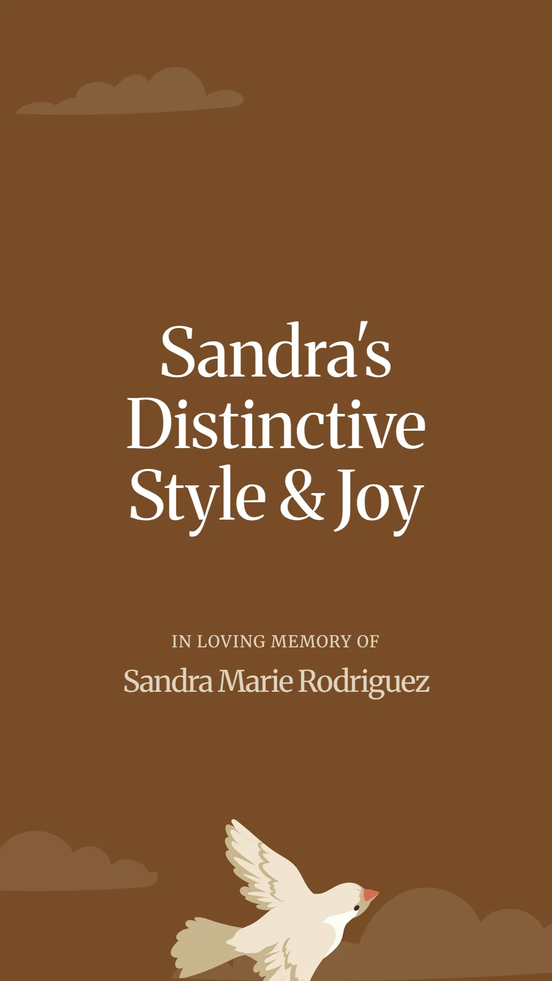 Sandra's Distinctive Style and Joy