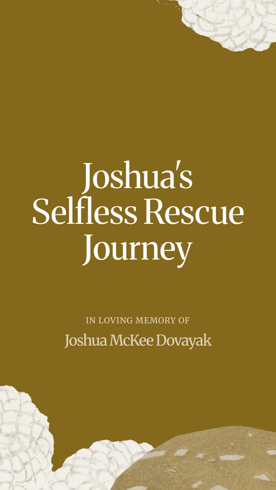 Joshua's Selfless Rescue Journey