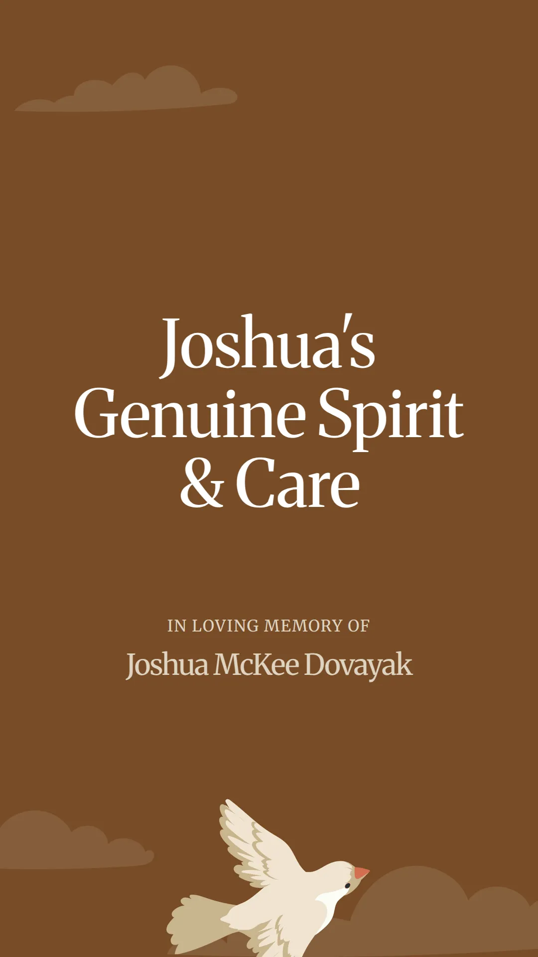 Joshua's Genuine Spirit and Care