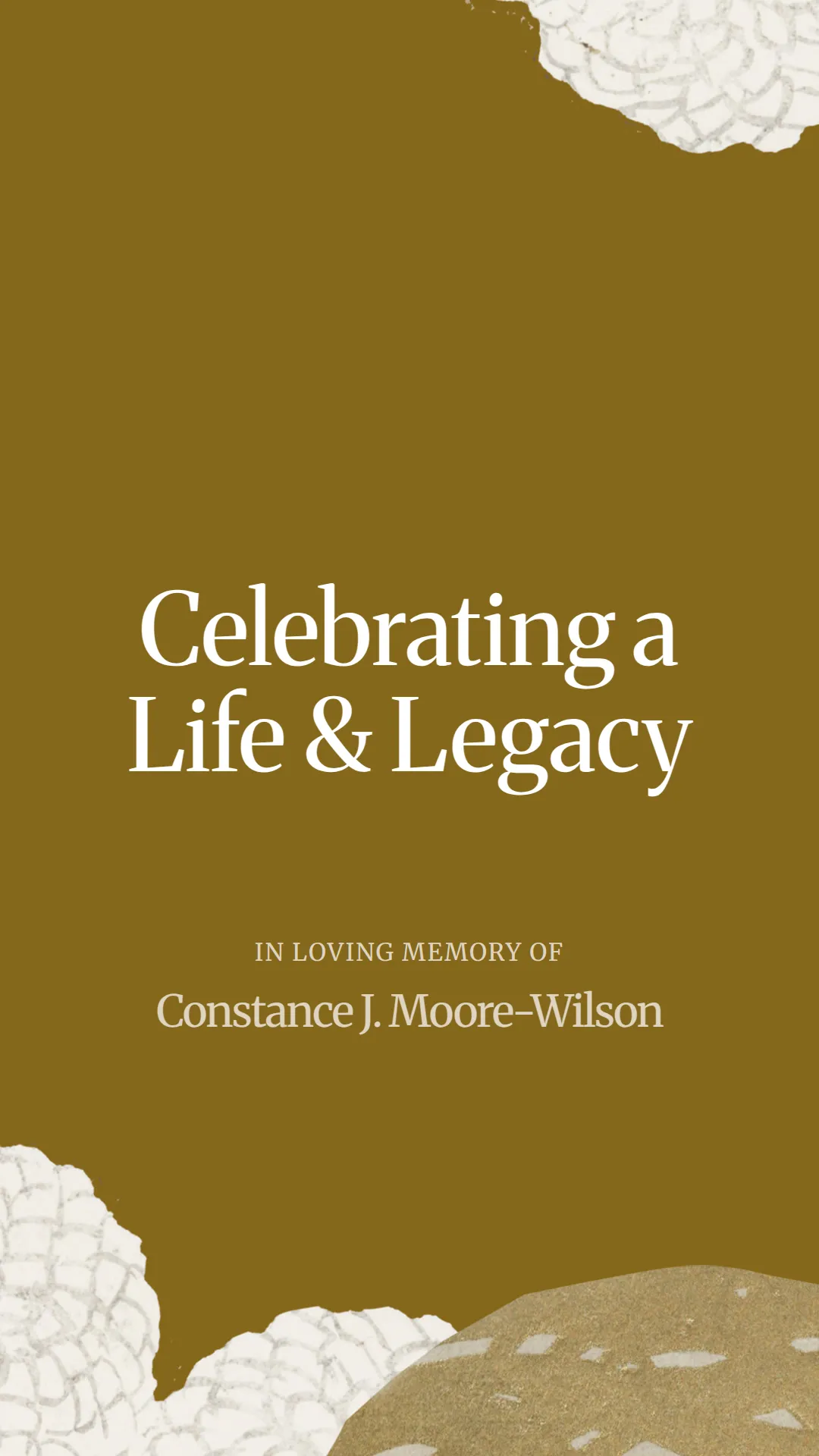 Celebrating a Life and Legacy
