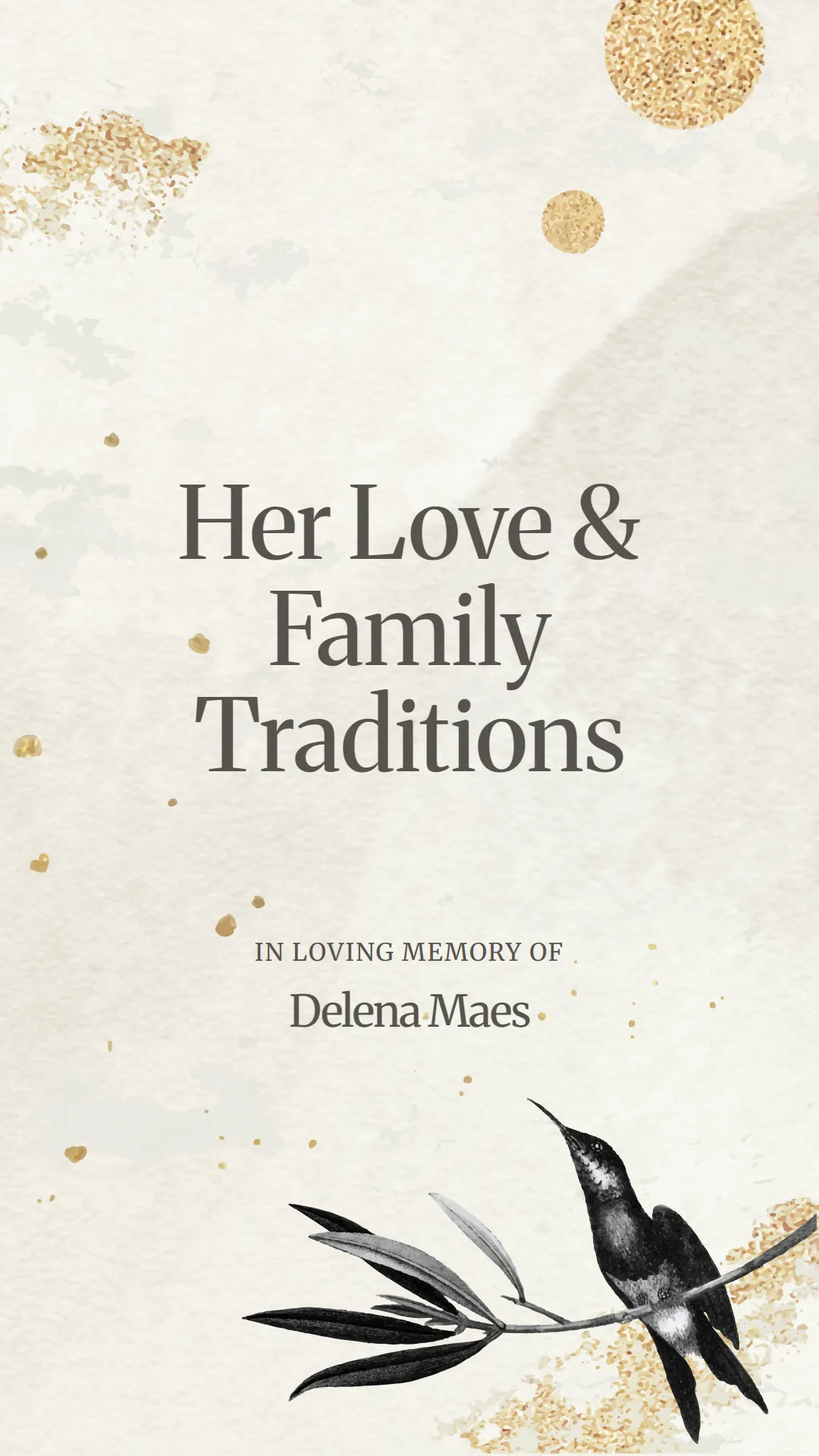 Her Love and Family Traditions