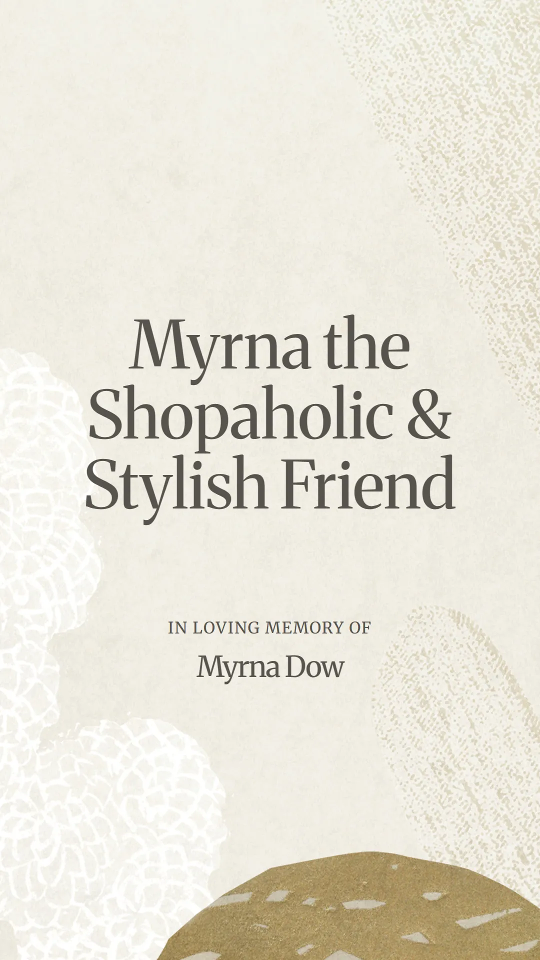 Myrna the Shopaholic and Stylish Friend