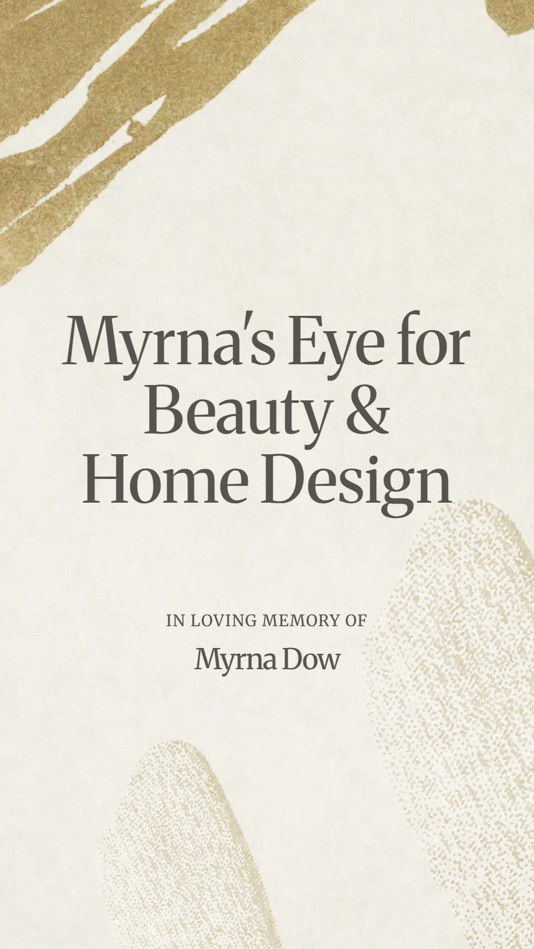Myrna's Eye for Beauty and Home Design