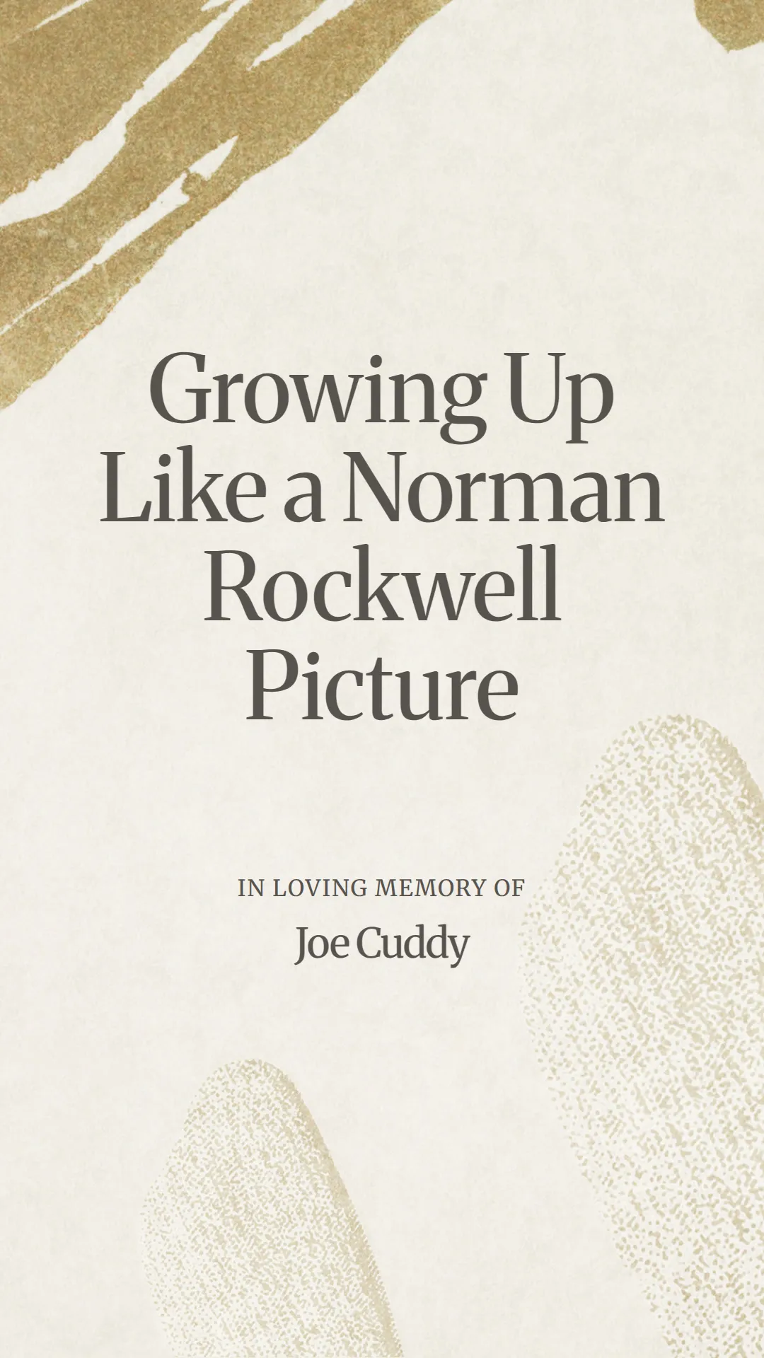 Growing Up Like a Norman Rockwell Picture