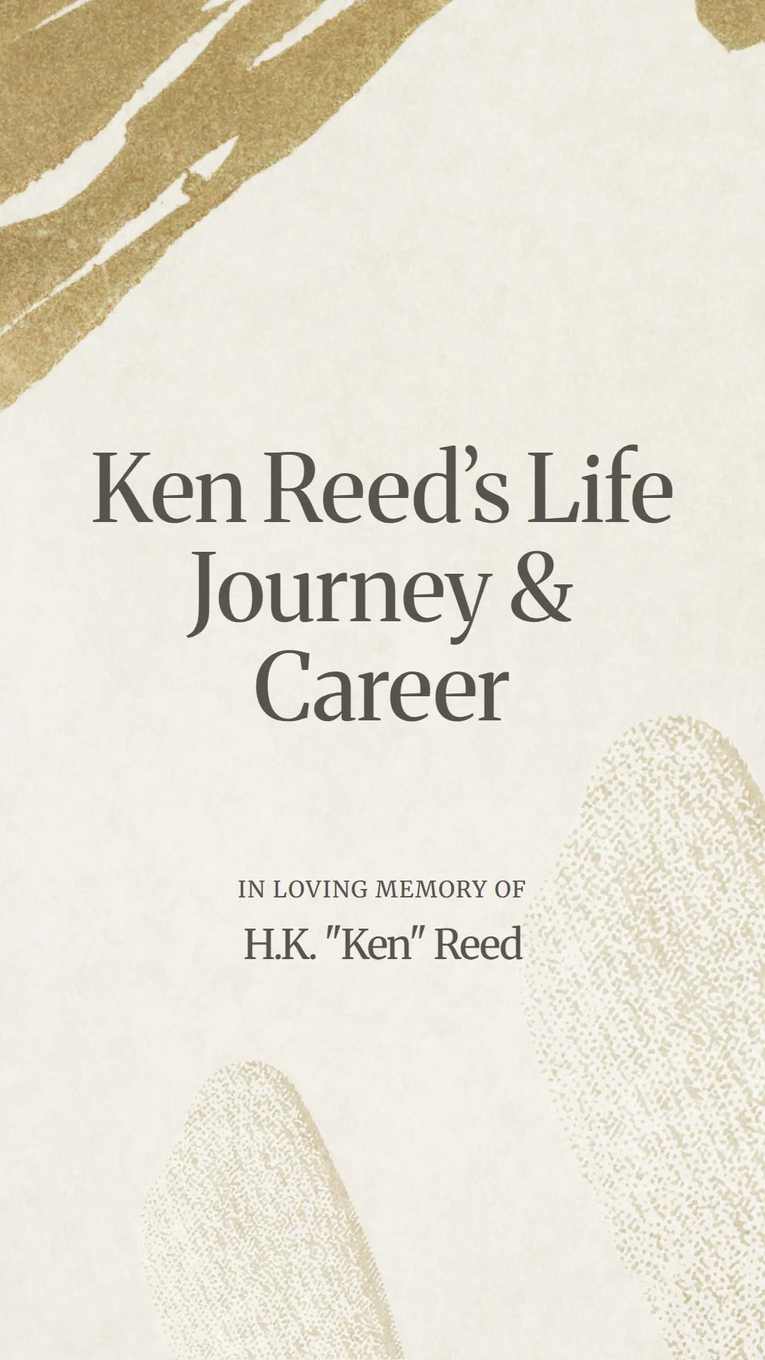 Ken Reed’s Life Journey and Career