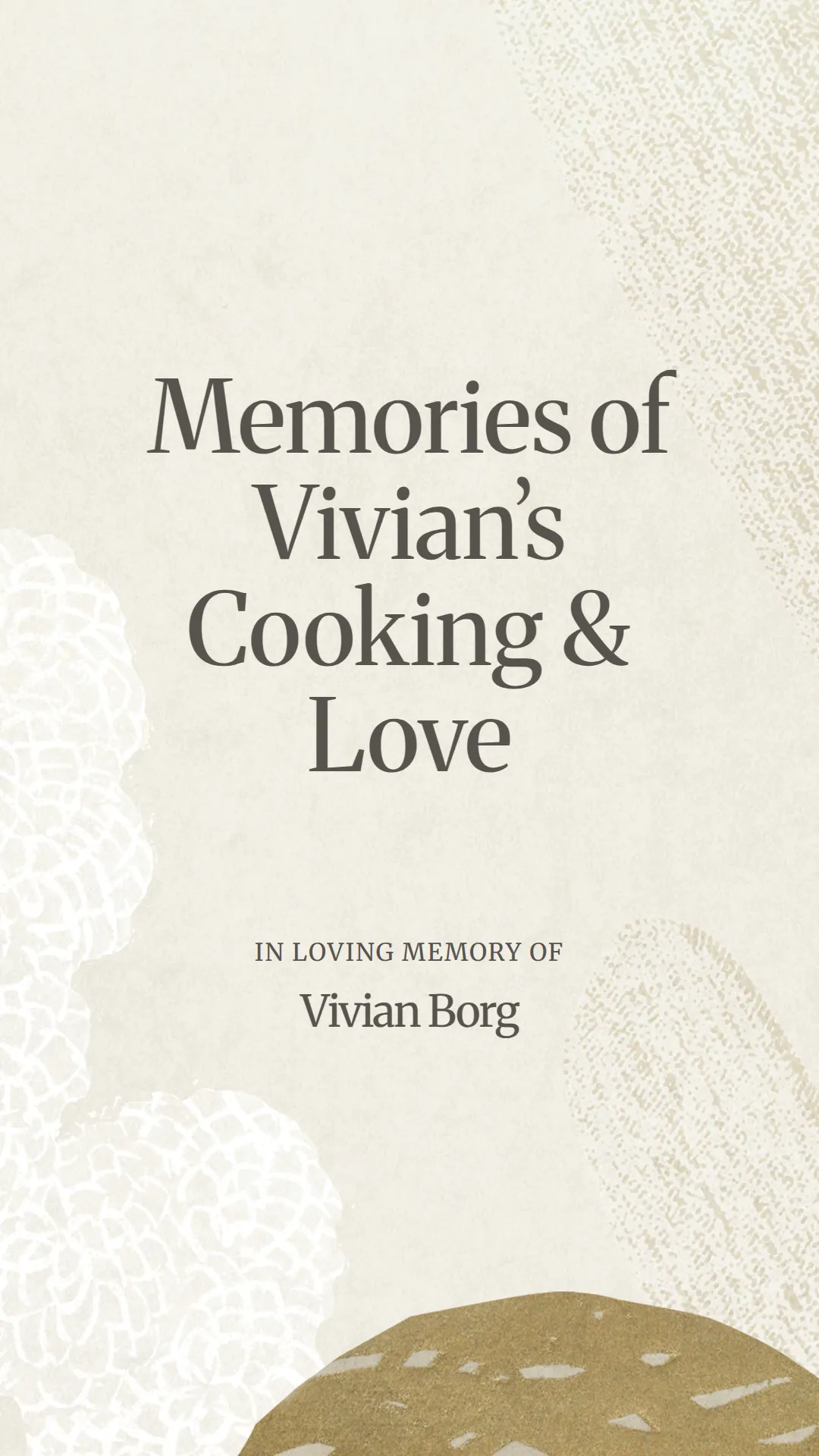Memories of Vivian’s Cooking and Love