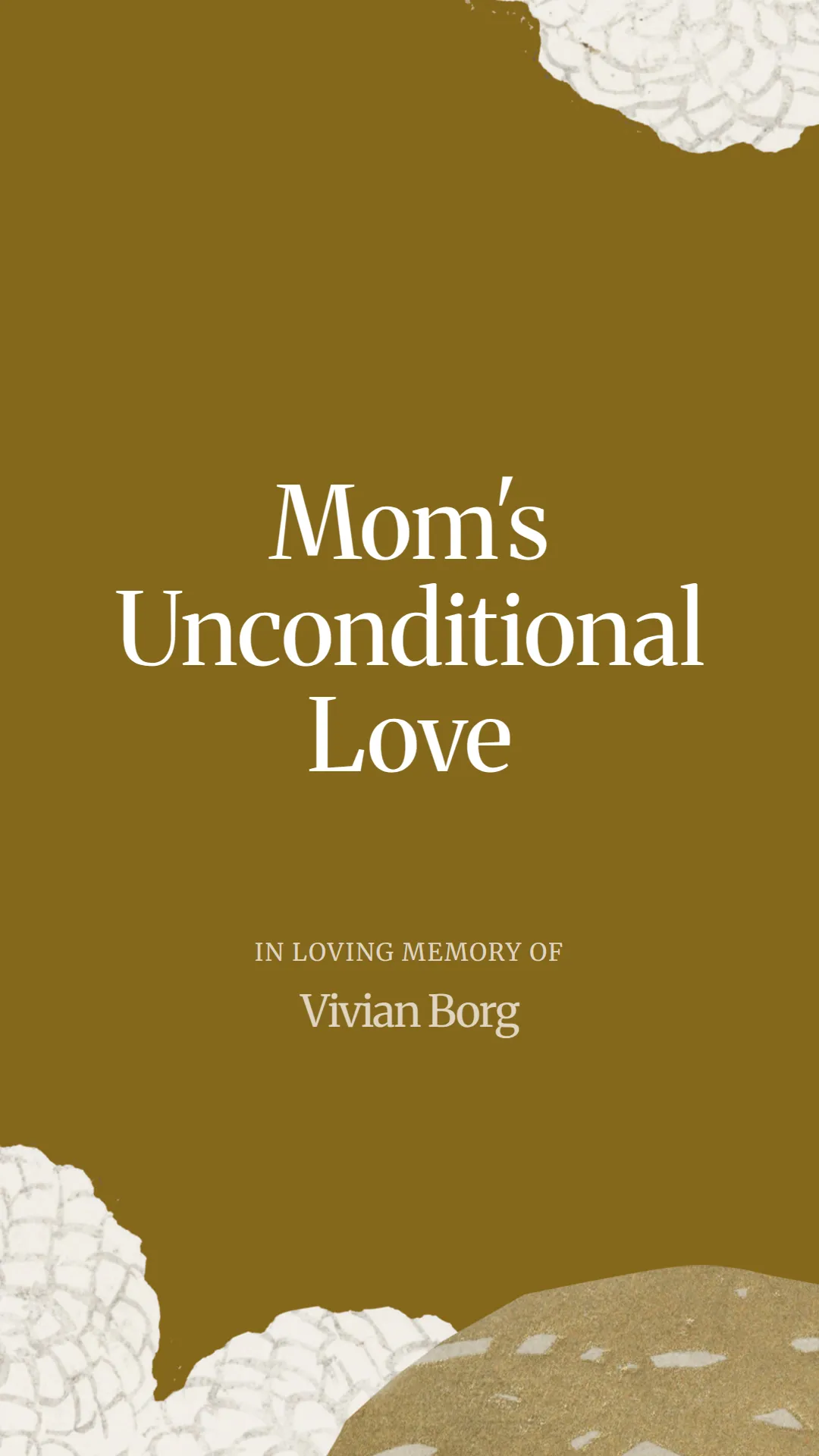 Mom's Unconditional Love