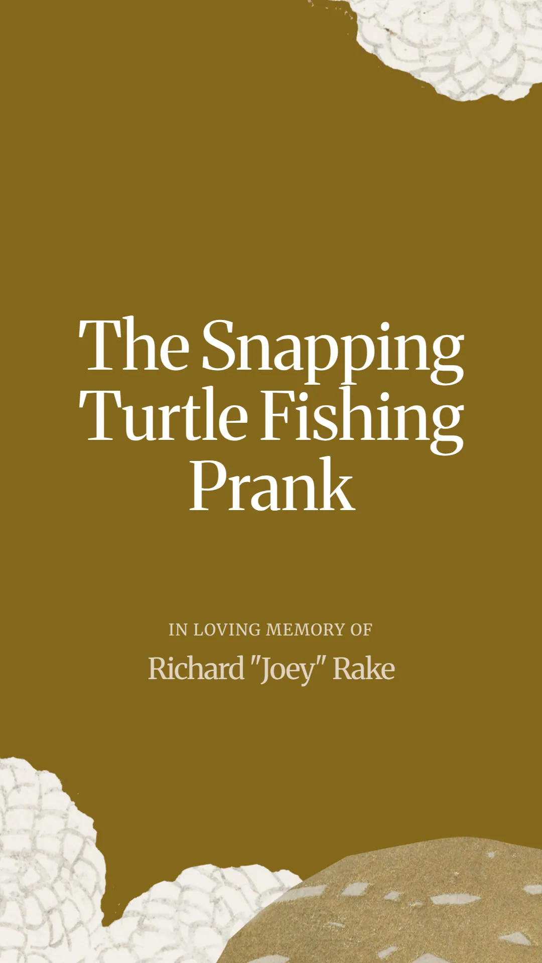 The Snapping Turtle Fishing Prank