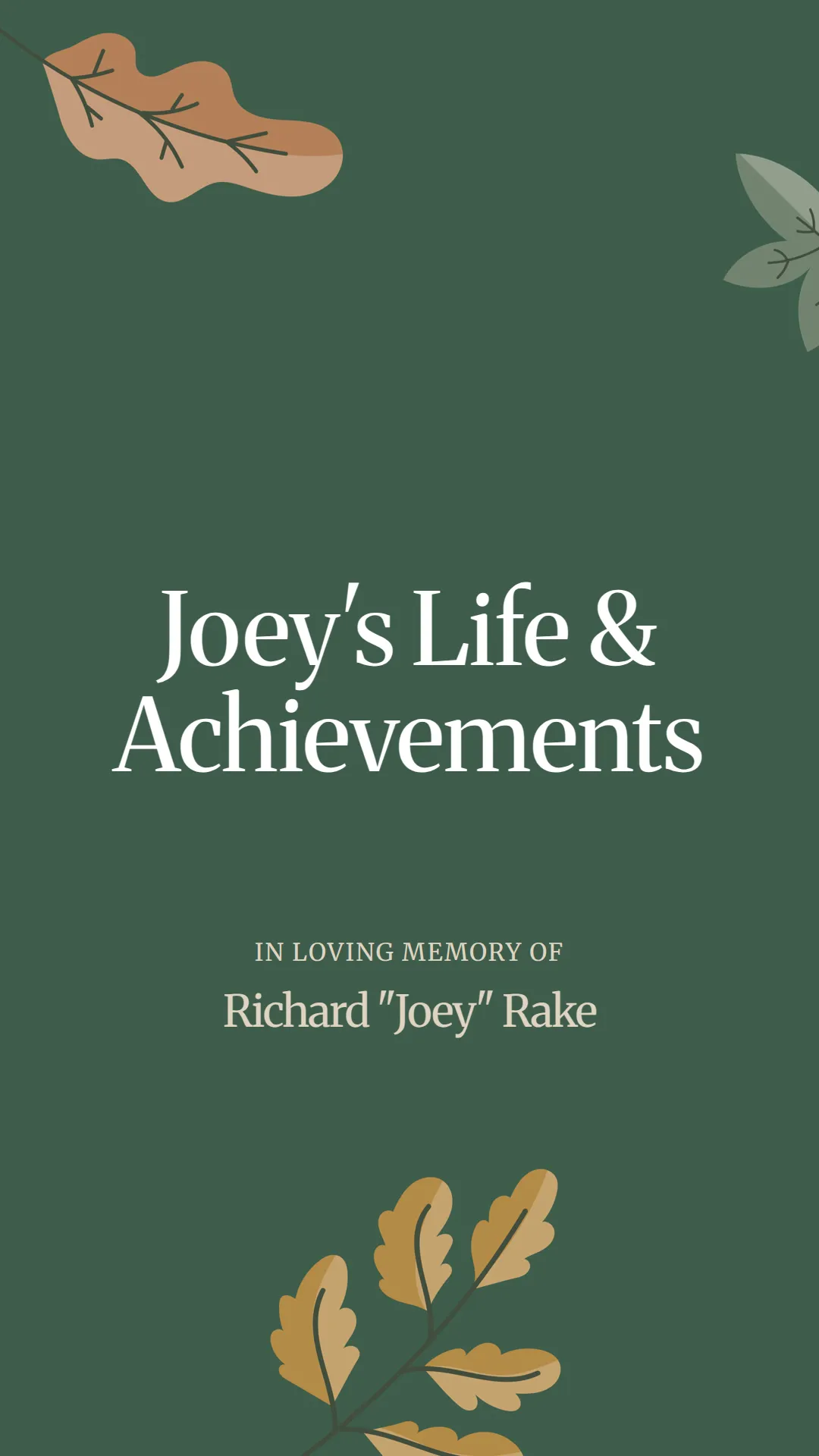 Joey's Life and Achievements