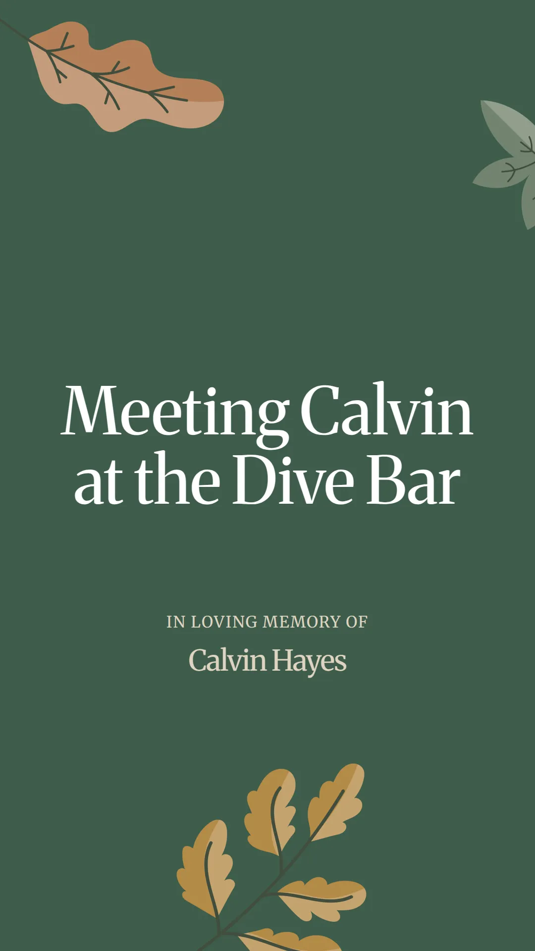 Meeting Calvin at the Dive Bar