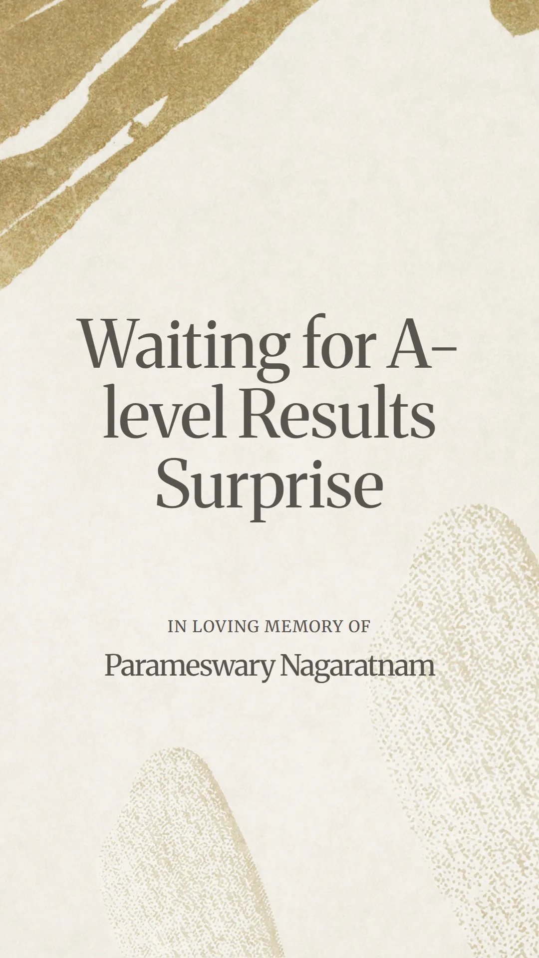 Waiting for A-level Results Surprise