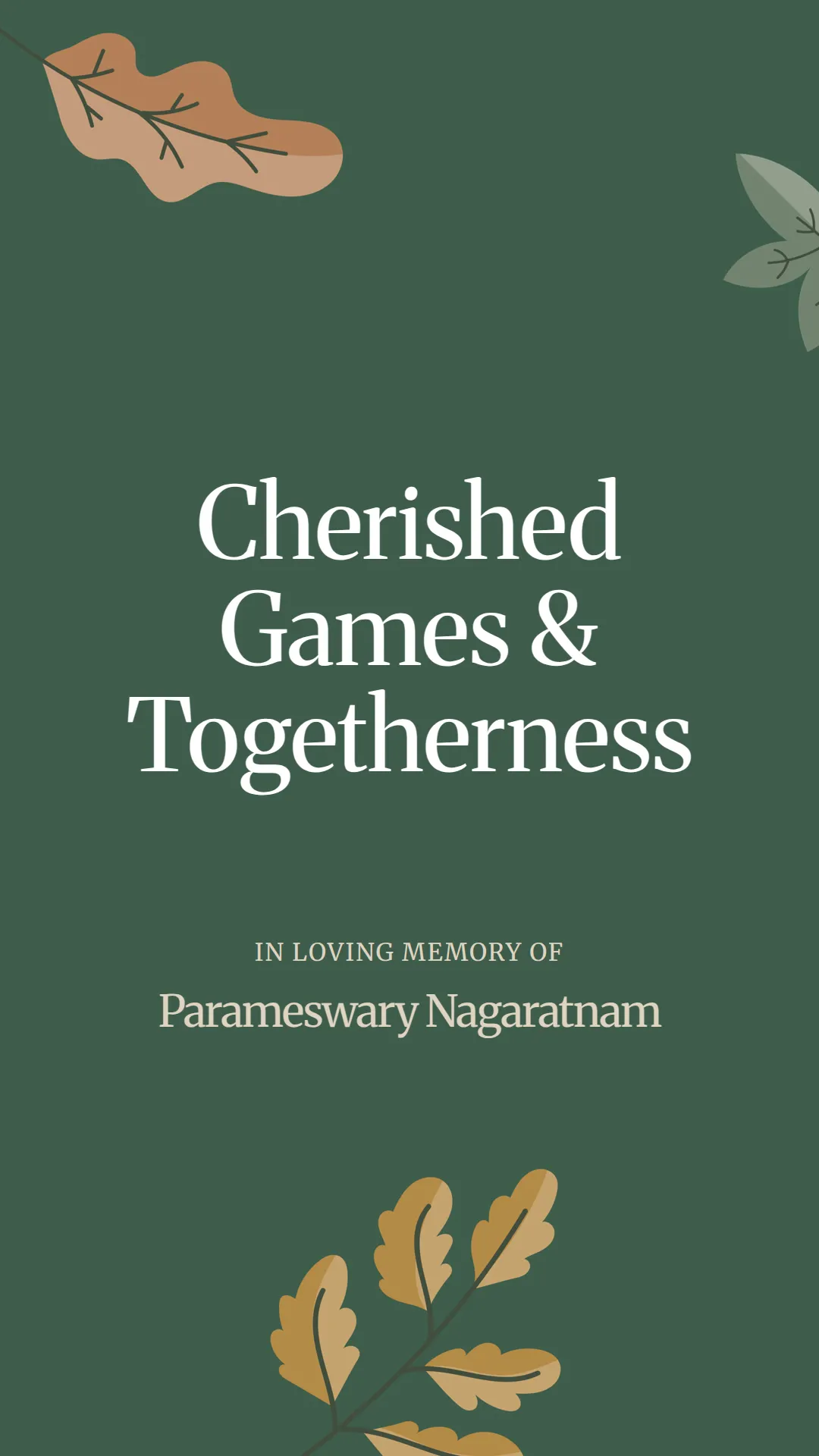 Cherished Games and Togetherness