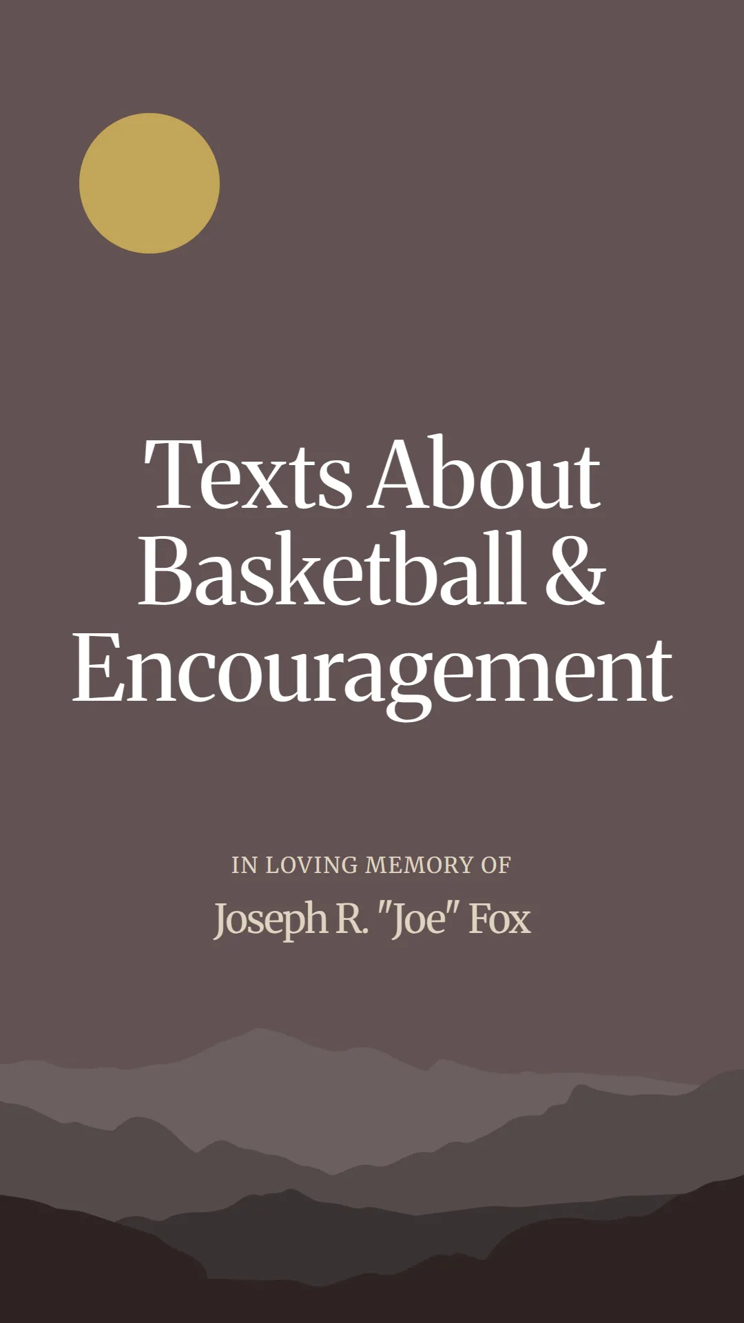 Texts About Basketball and Encouragement