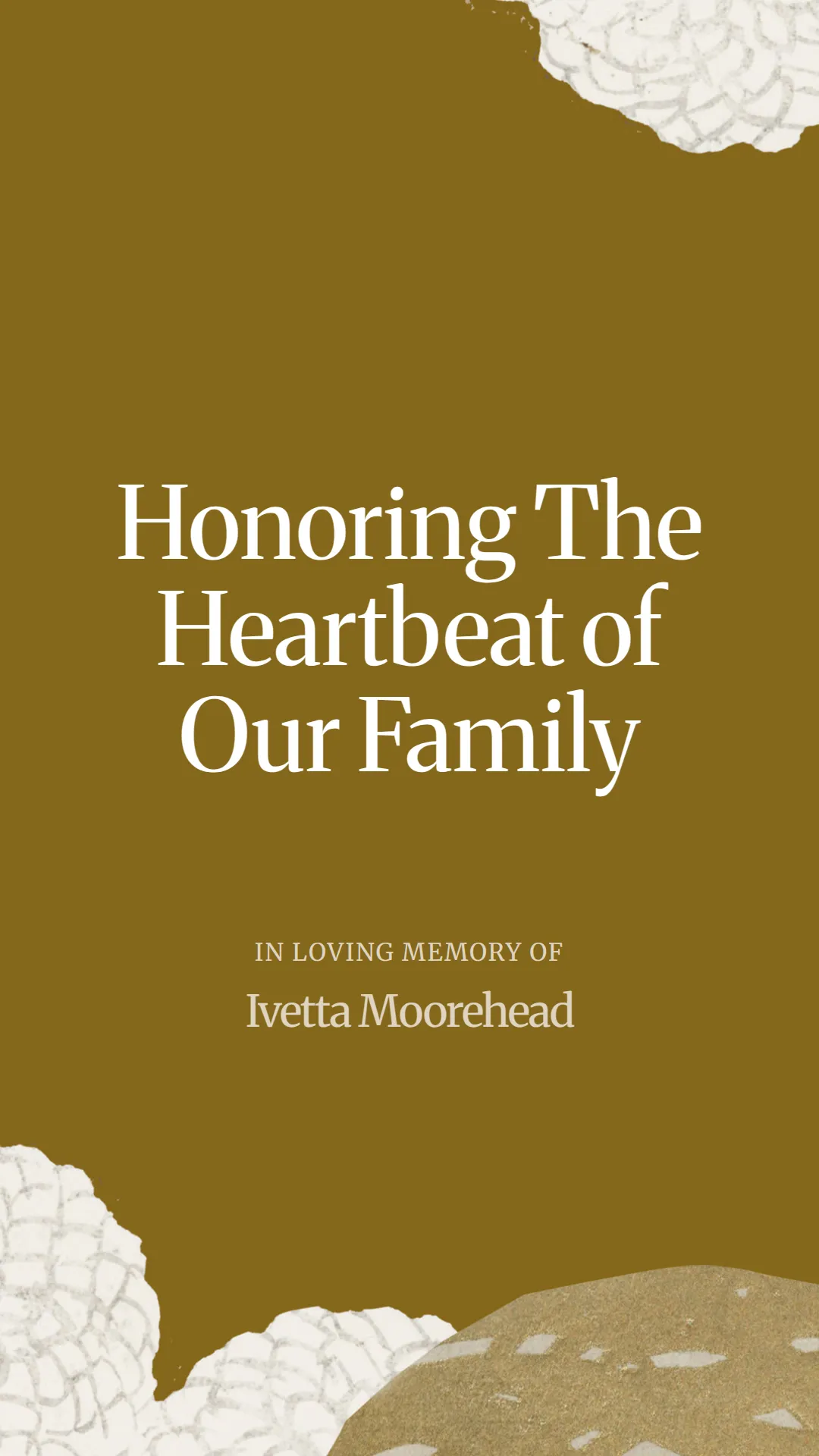 Honoring The Heartbeat of Our Family