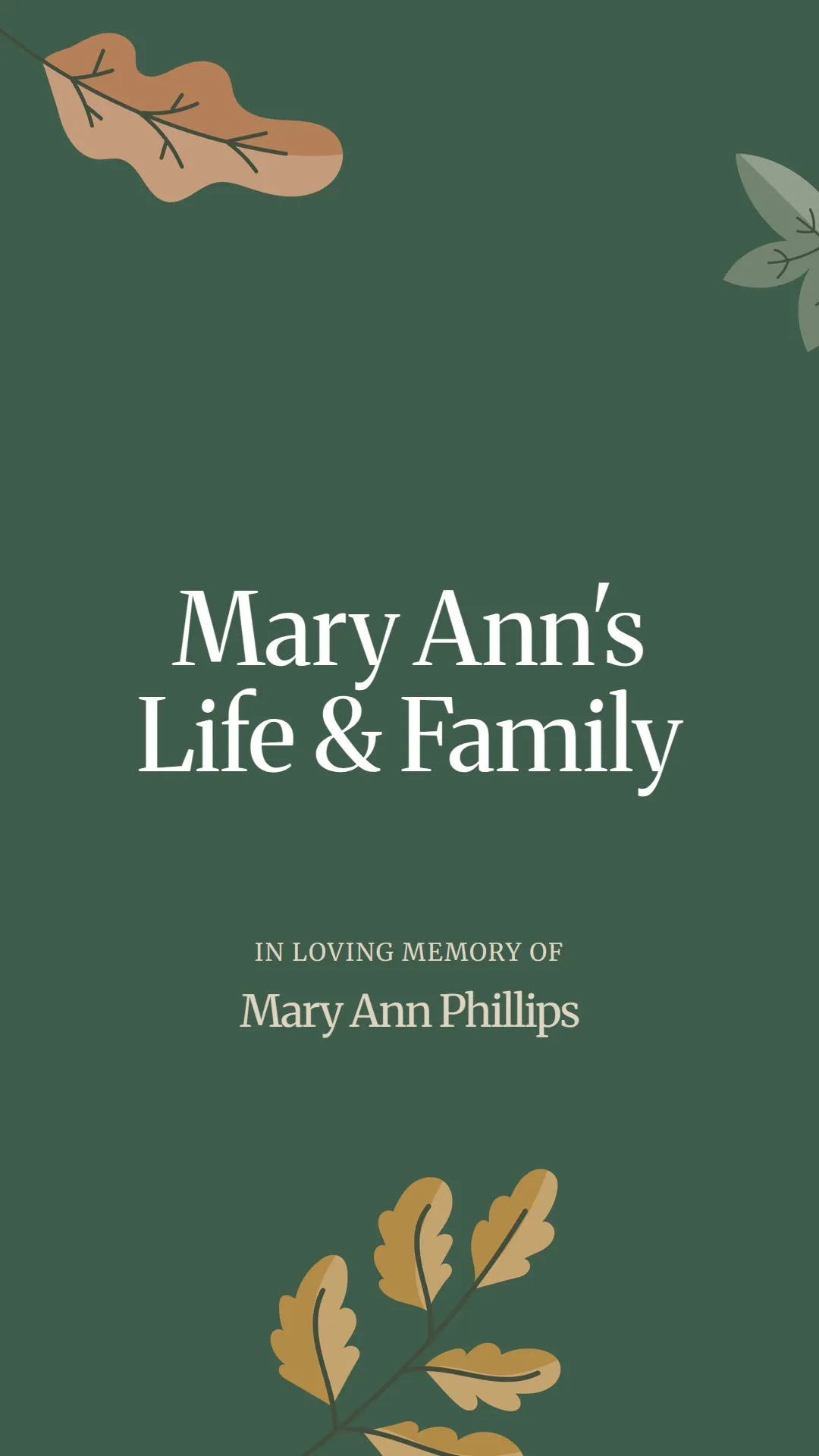 Mary Ann's Life and Family