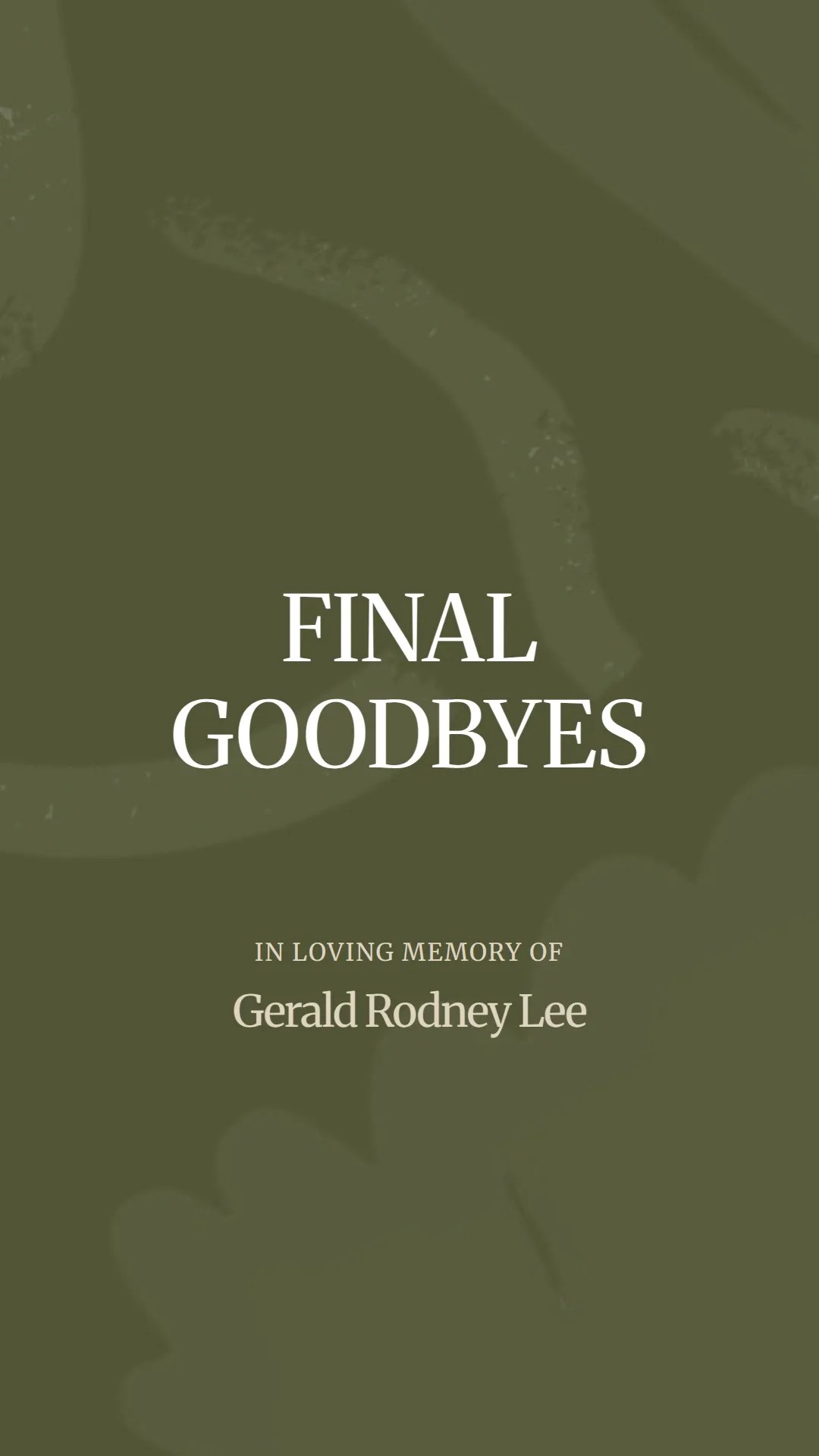 Celebrating the Life of Gerald Rodney Lee