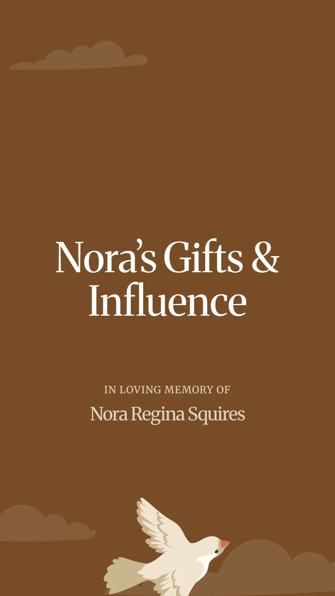 Nora’s Gifts and Influence