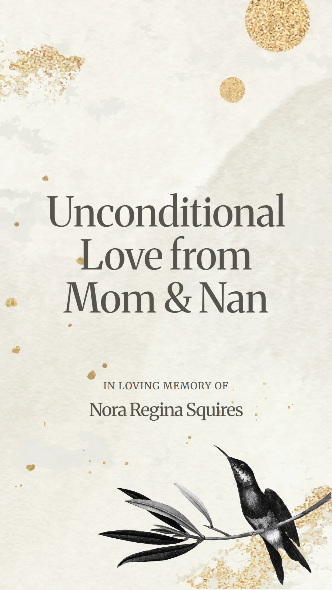 Unconditional Love from Mom and Nan