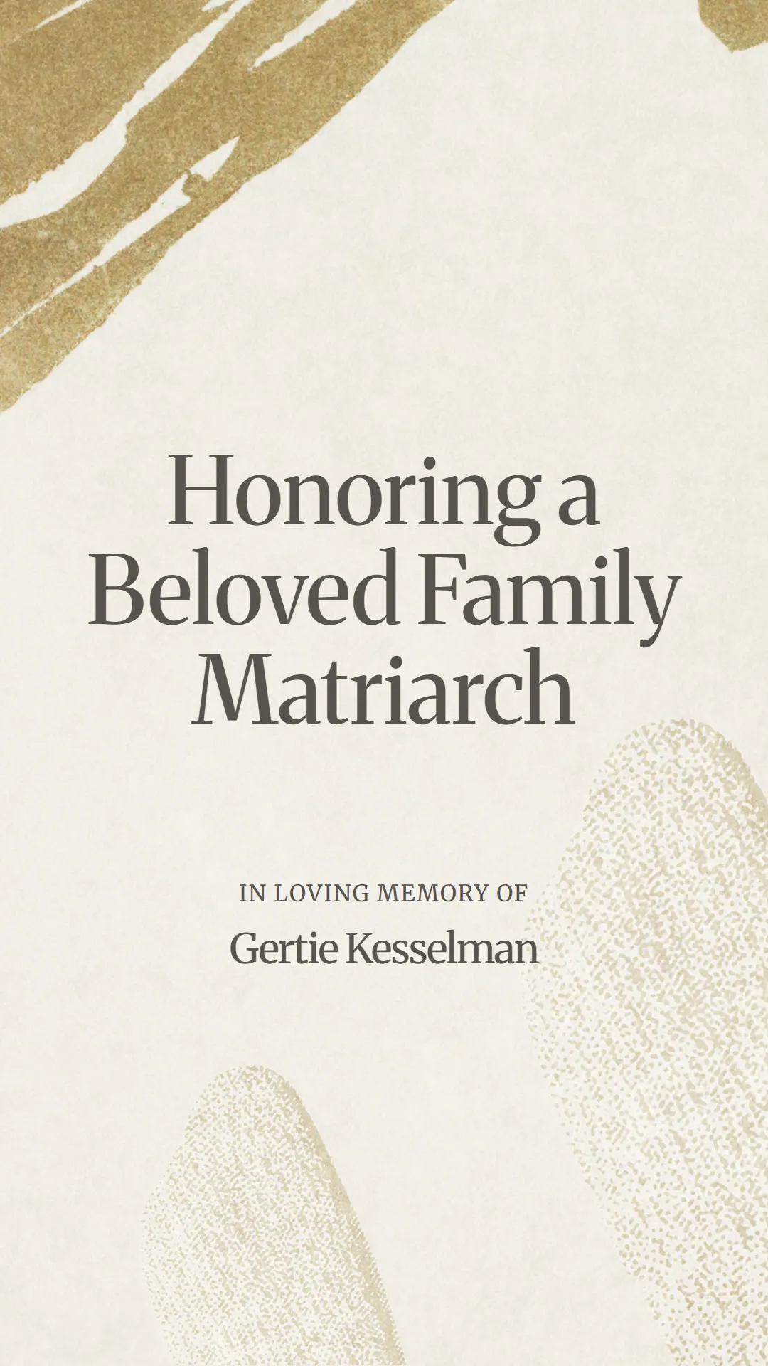 Honoring a Beloved Family Matriarch