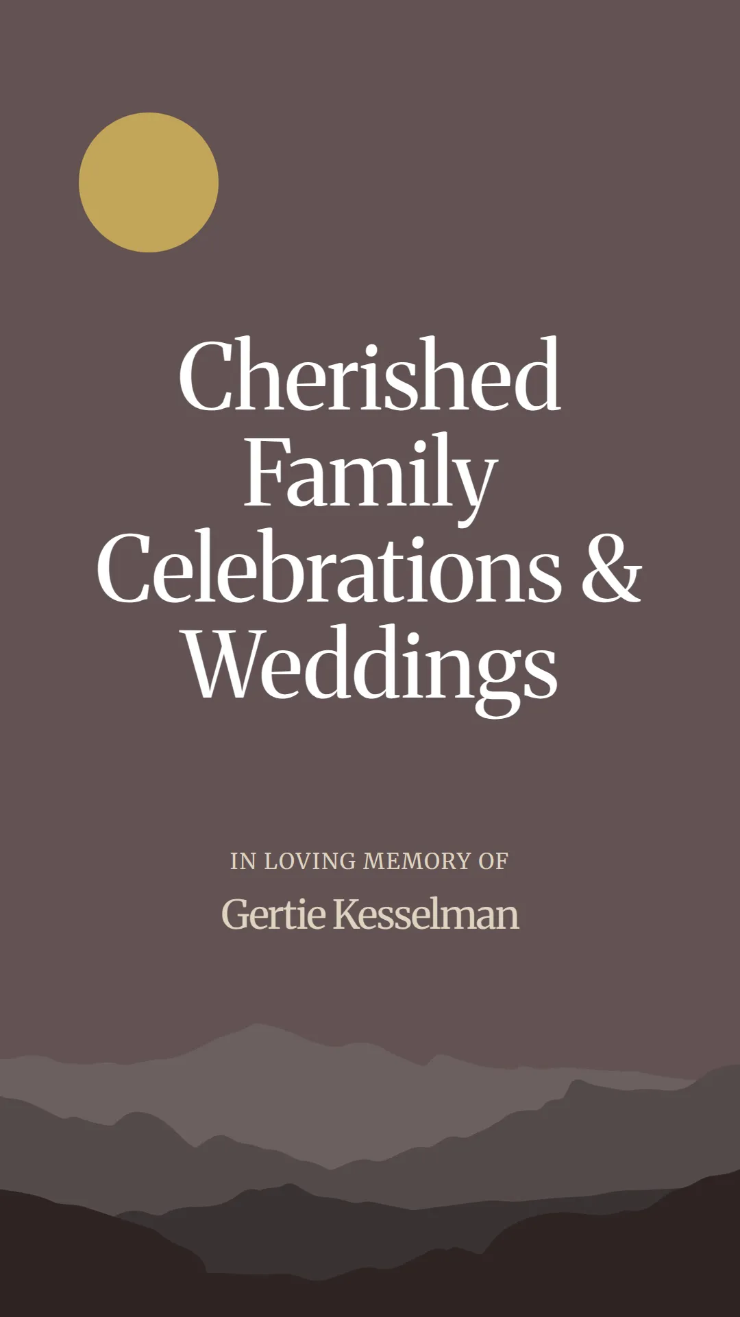 Cherished Family Celebrations and Weddings