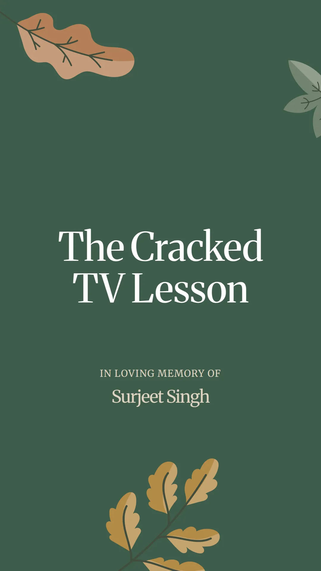 The Cracked TV Lesson