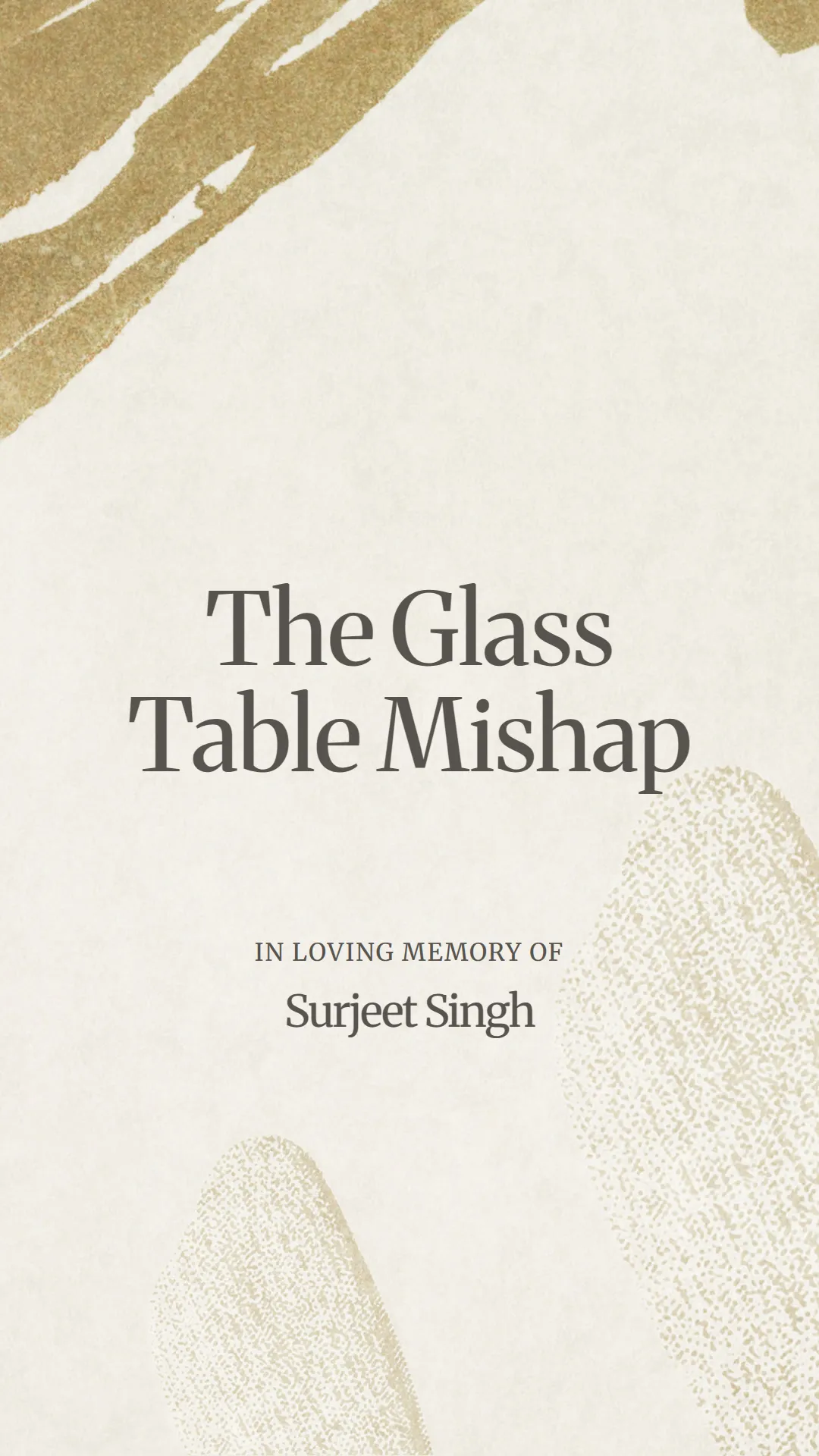 The Glass Table Mishap