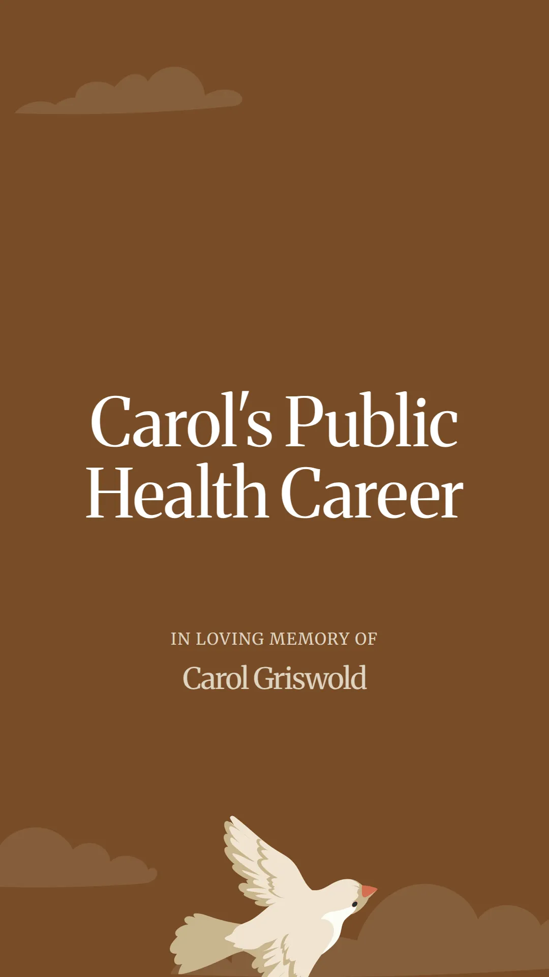 Carol's Public Health Career