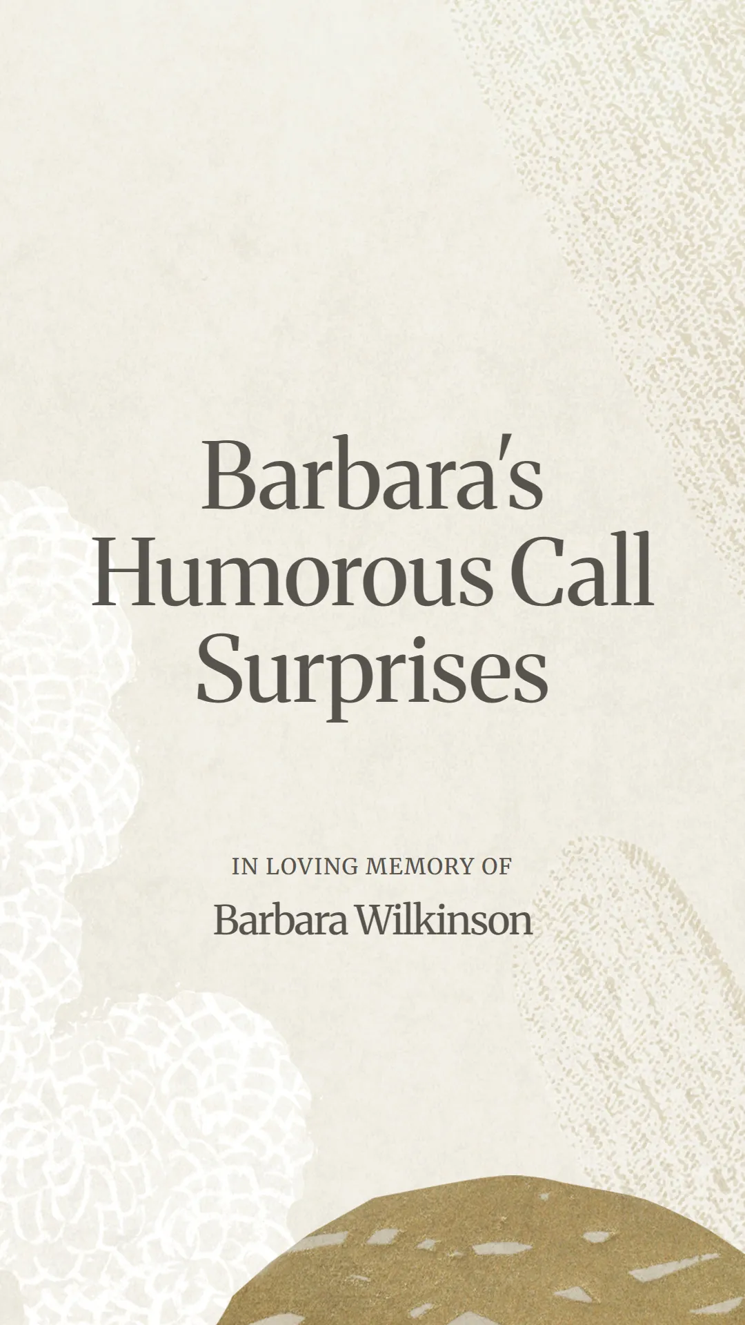 Barbara's Humorous Call Surprises